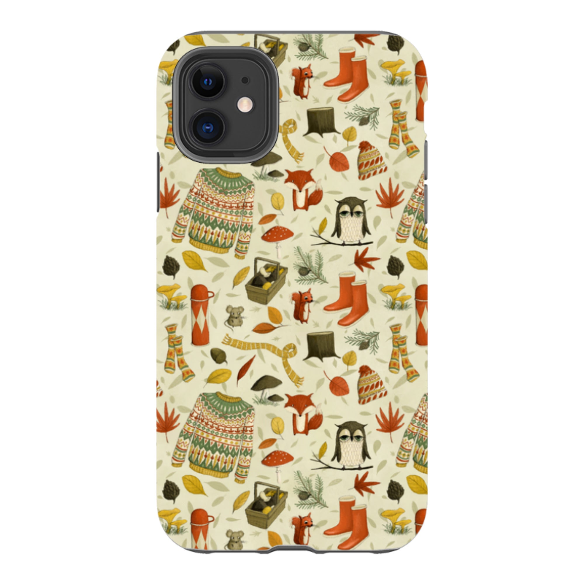 iPhone Tough Case - Autumn Pattern By Maja Lindberg