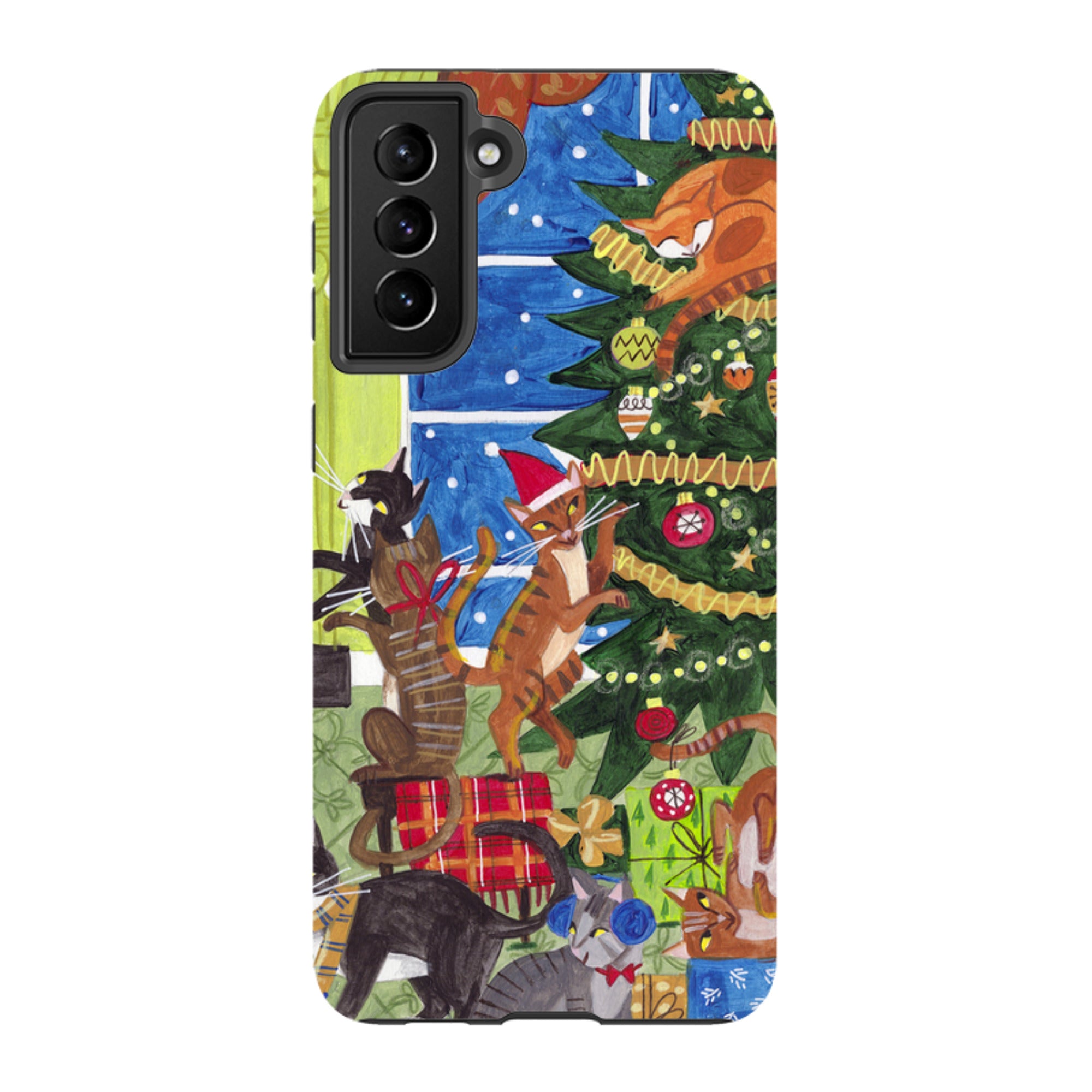 Samsung Tough Case - Christmas cats By Caroline Bonne Muller