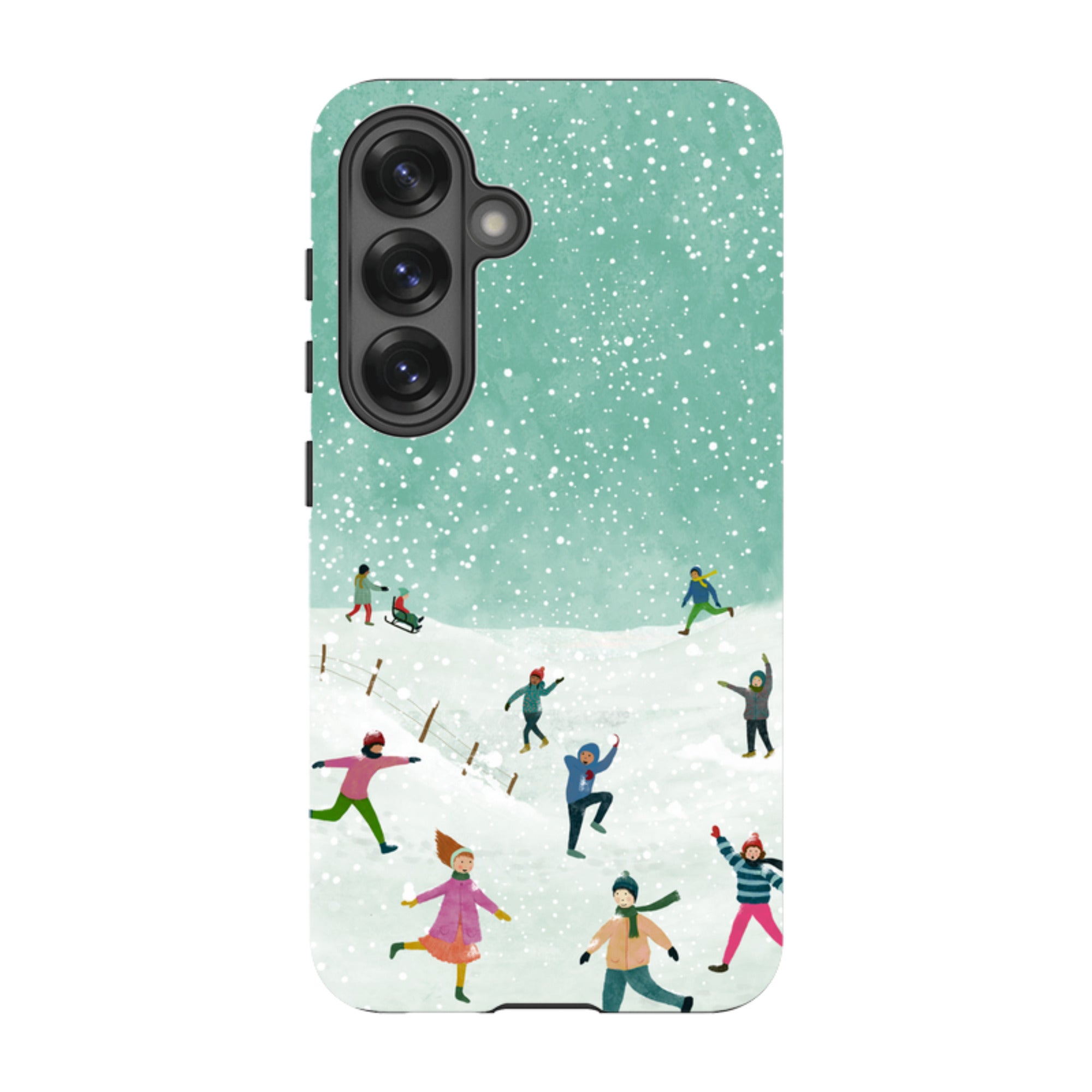 Samsung Tough Case - Snowball Fight By Katherine Quinn