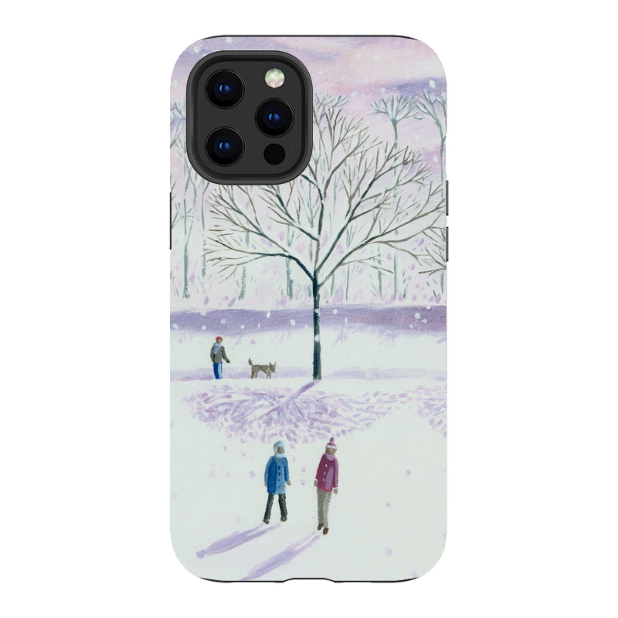 iPhone Tough Case - Xmas Park By Mary Stubberfield