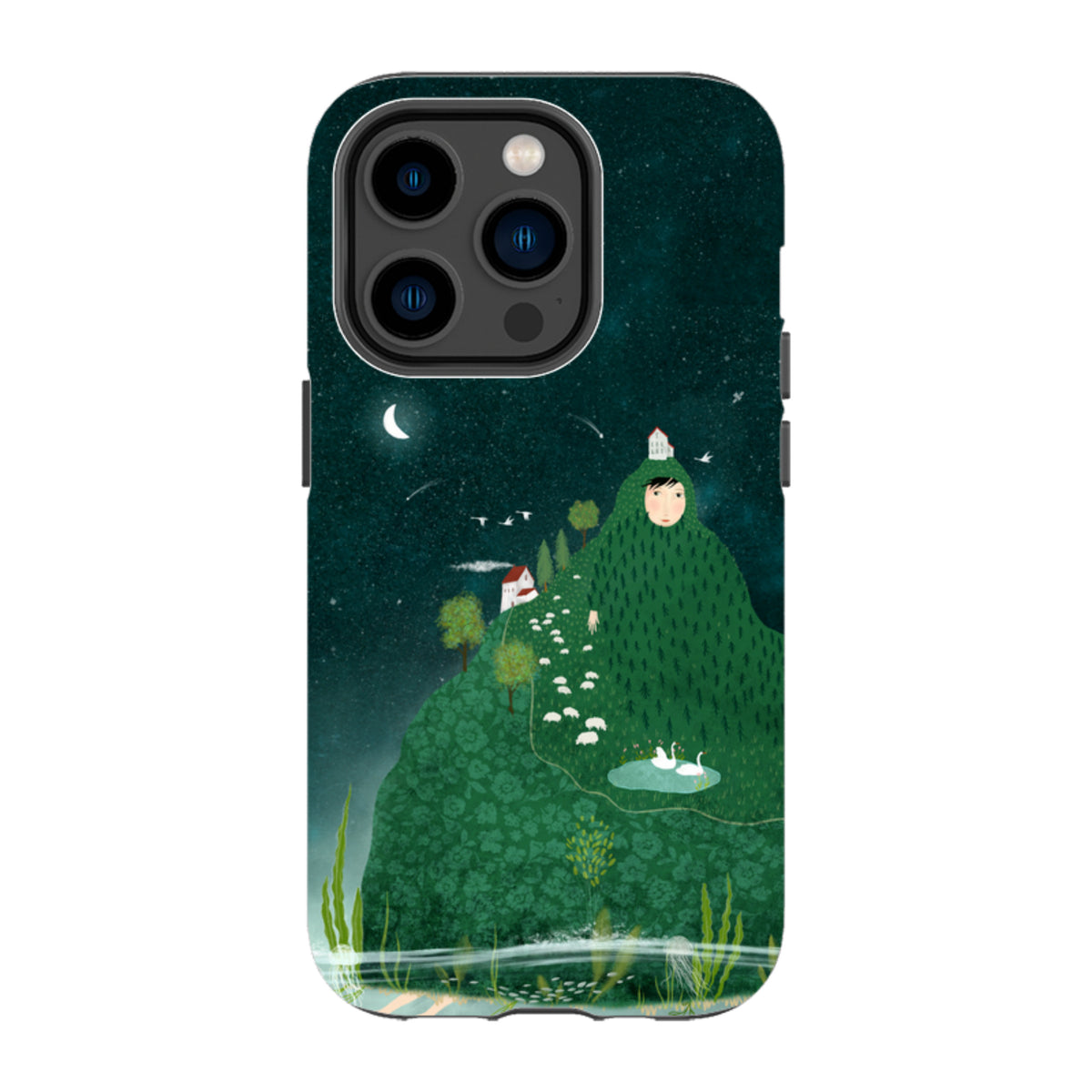 iPhone Tough Case - Hill lady By Katherine Quinn