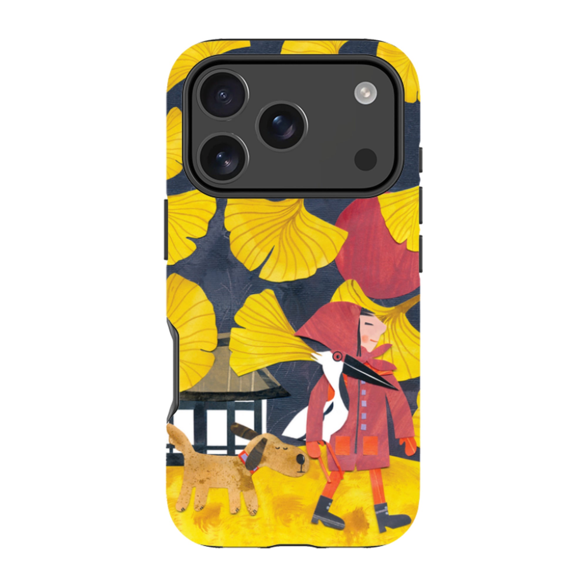 iPhone MagSafe Tough Case - Ginko Leaves By Tracey English