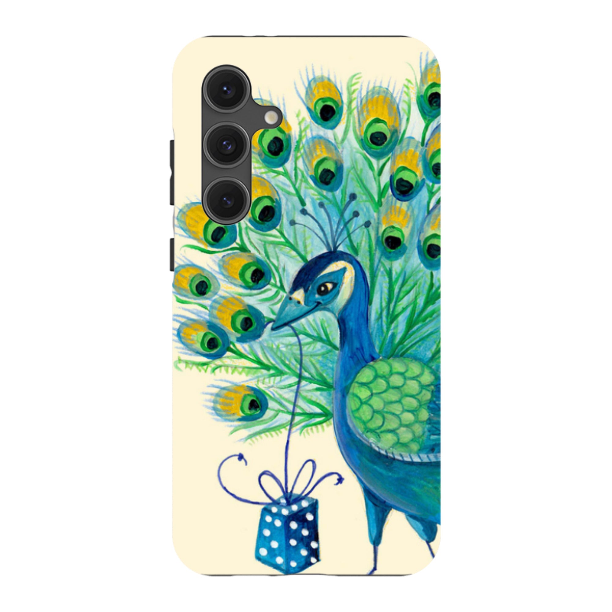 Samsung Tough Case - Peacock Present By Caroline Bonne Muller