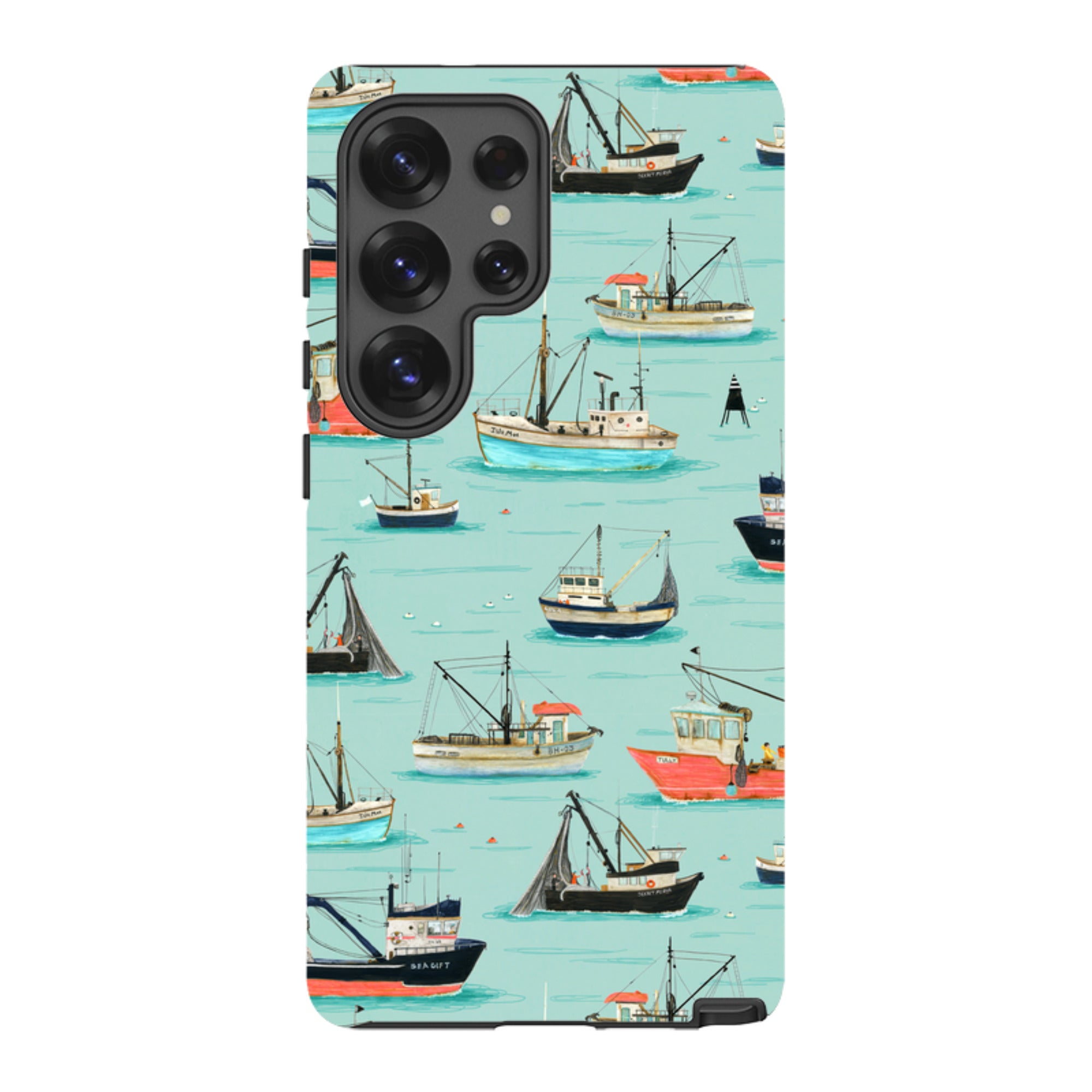 Samsung Tough Case - Fishing Boats By Katherine Quinn