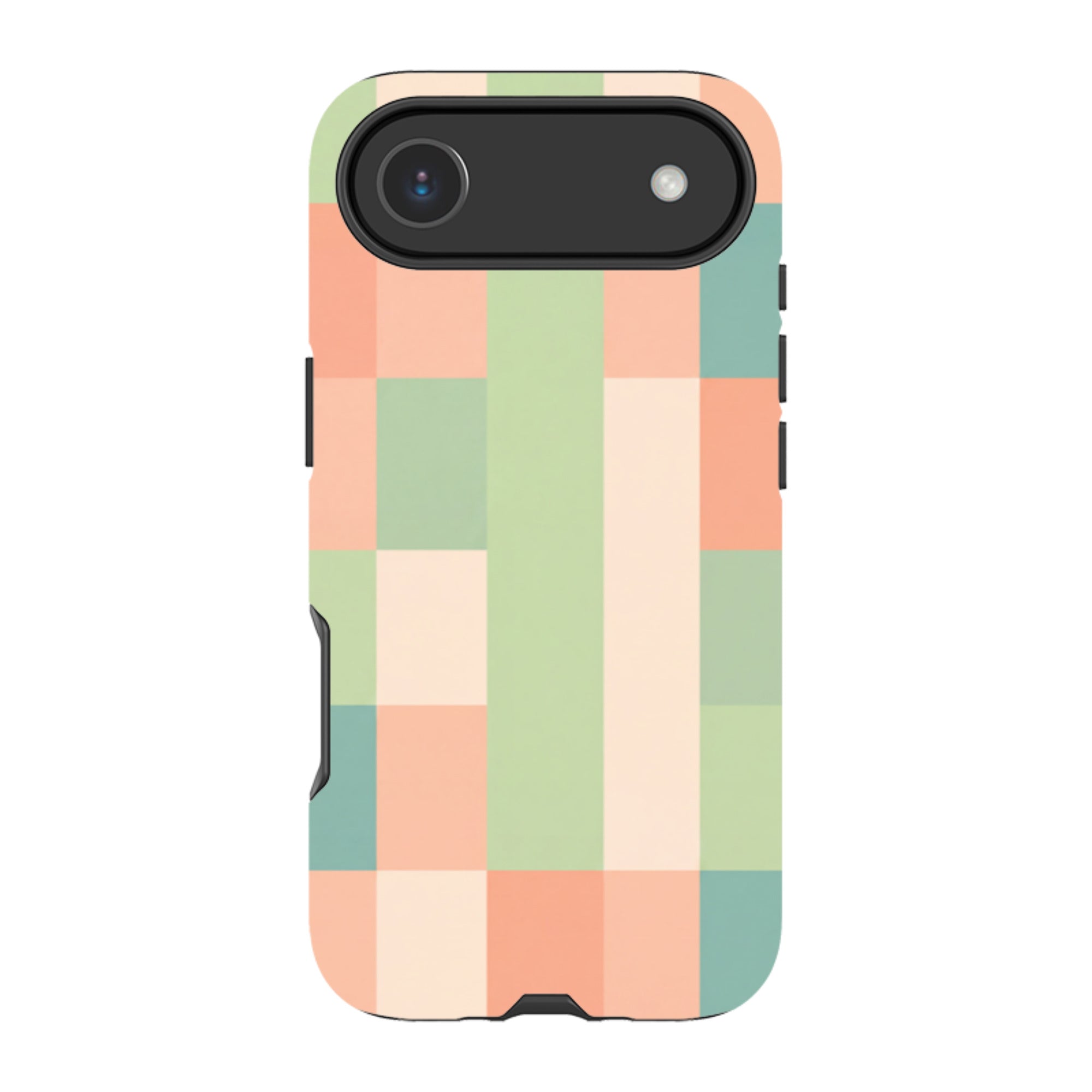 iPhone Tough Case - Pastel Gingham