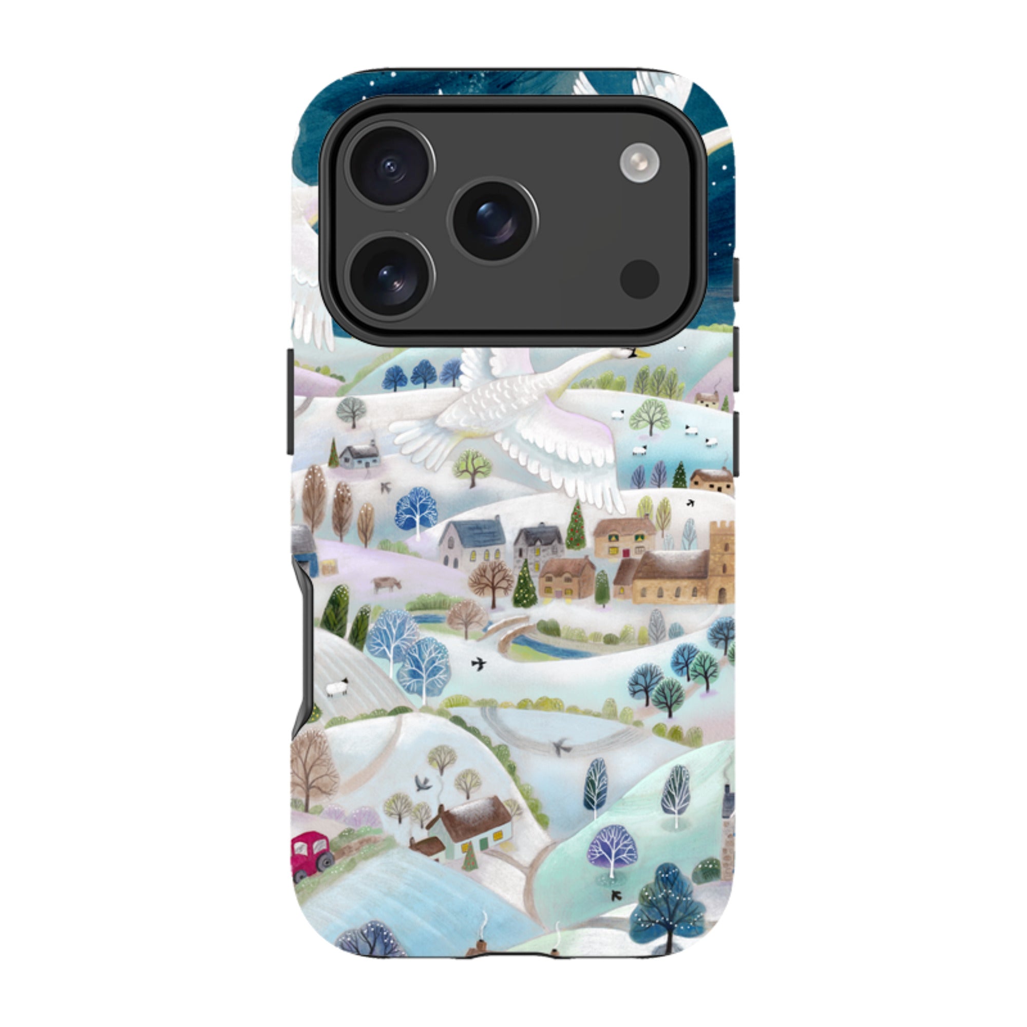 iPhone MagSafe Tough Case -  Winter Swans By Bex Parkin