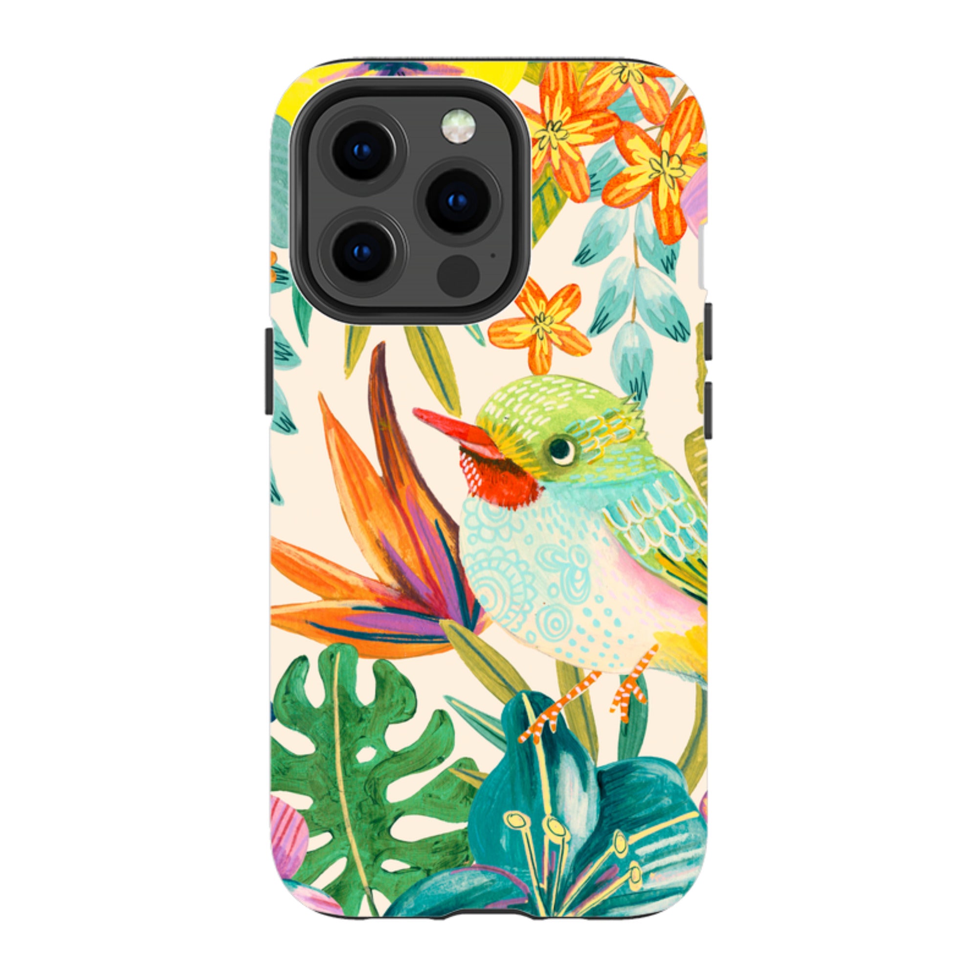 iPhone Tough Case - Tropical Bird II By Caroline Bonne Muller