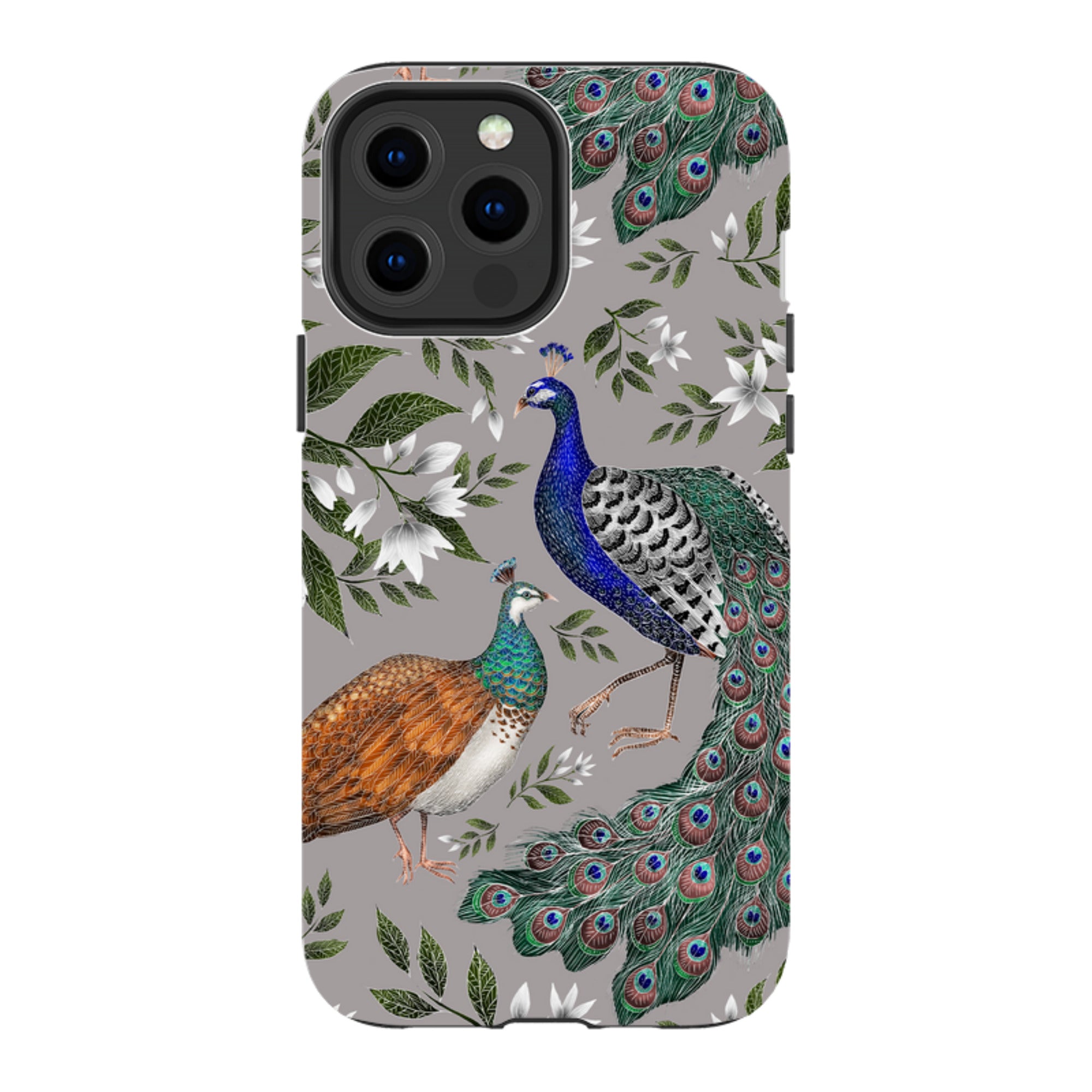 iPhone MagSafe Tough Case -  Peahen and Peacock By Catherine Rowe