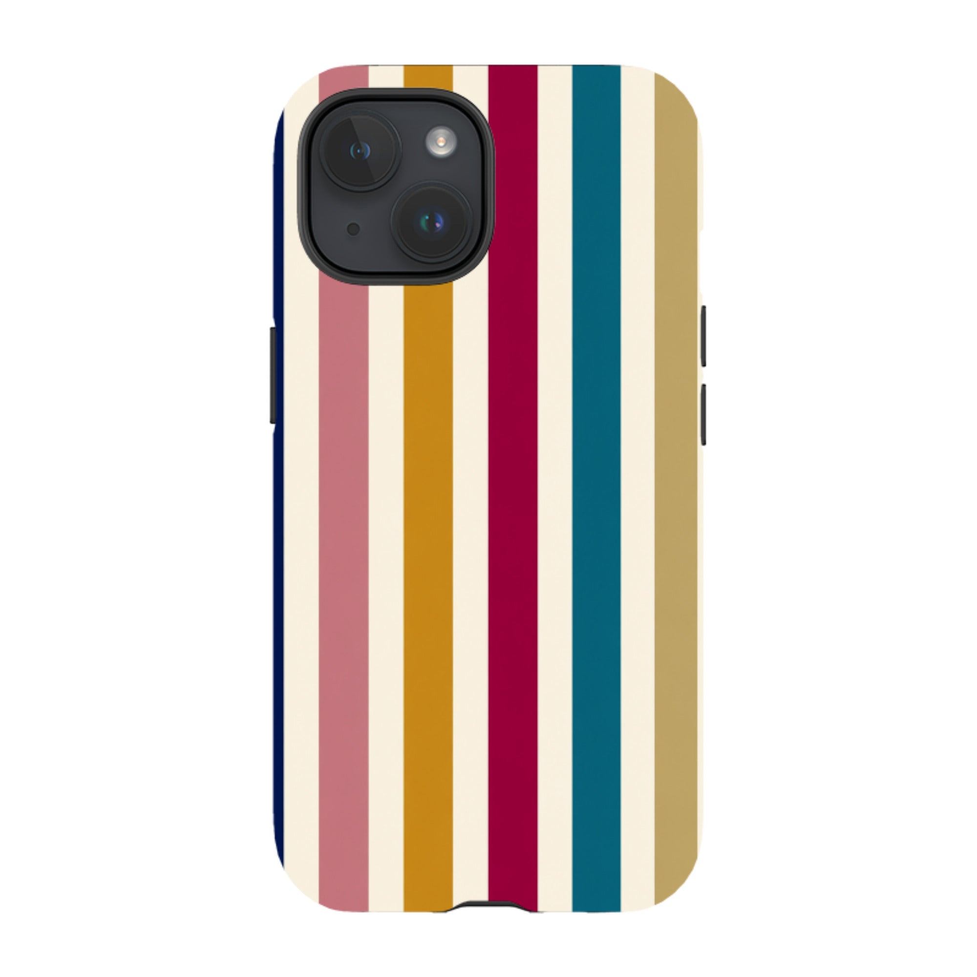 iPhone Tough Case - Mustard Gold Stripe