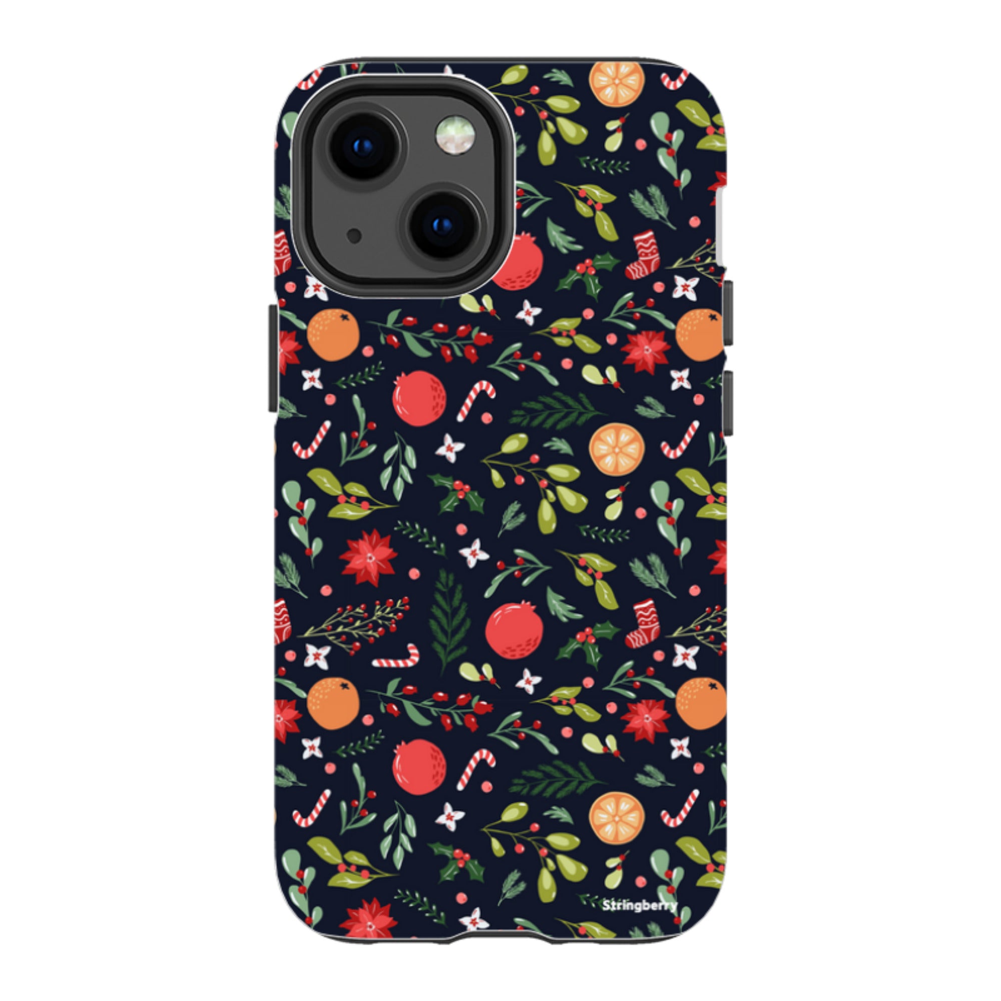 iPhone Tough Case - Oranges and Candy Canes II