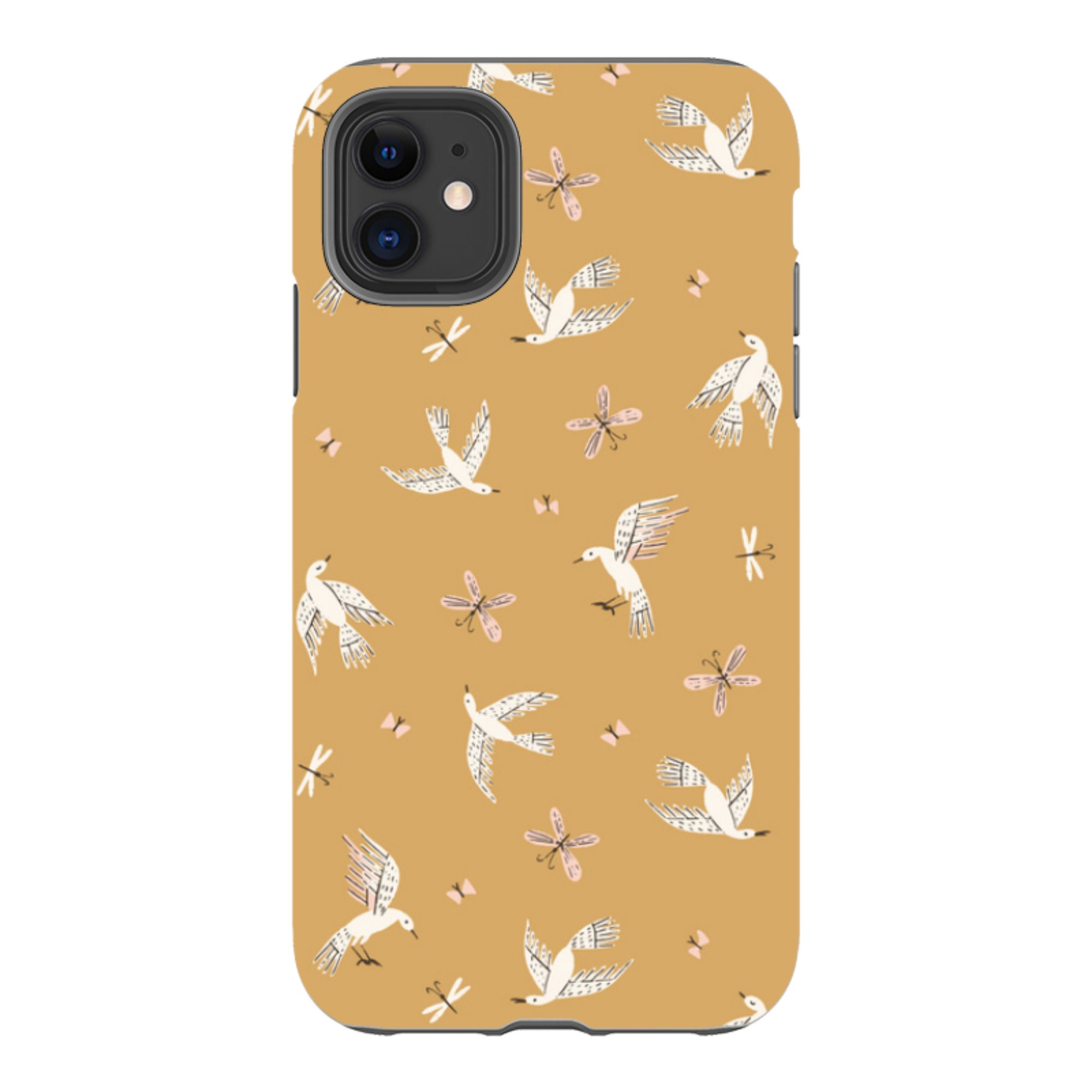 iPhone Tough Case - Birds And Butterflies By Meghann Rader