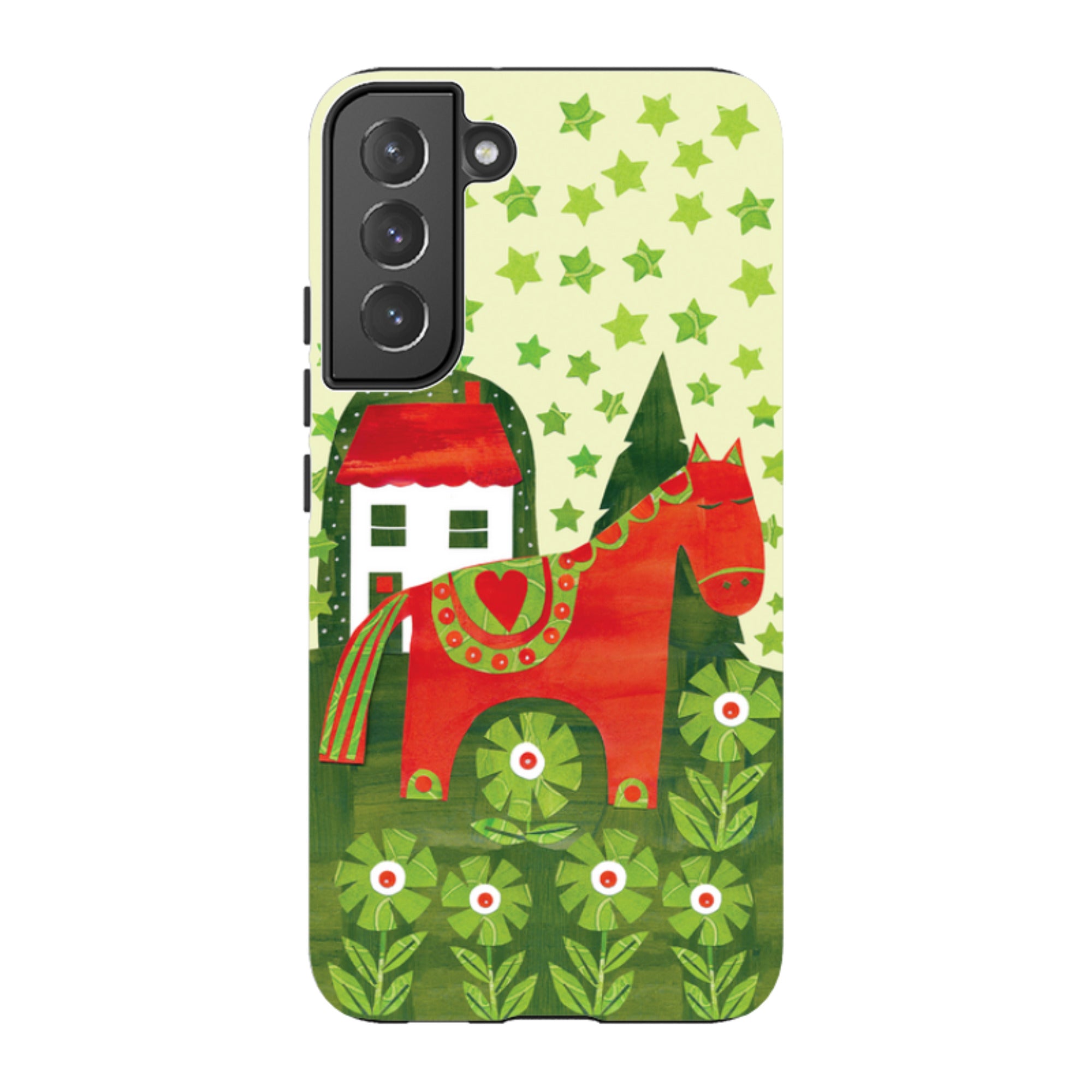 Samsung Tough Case - Red Dala Horse By Tracey English