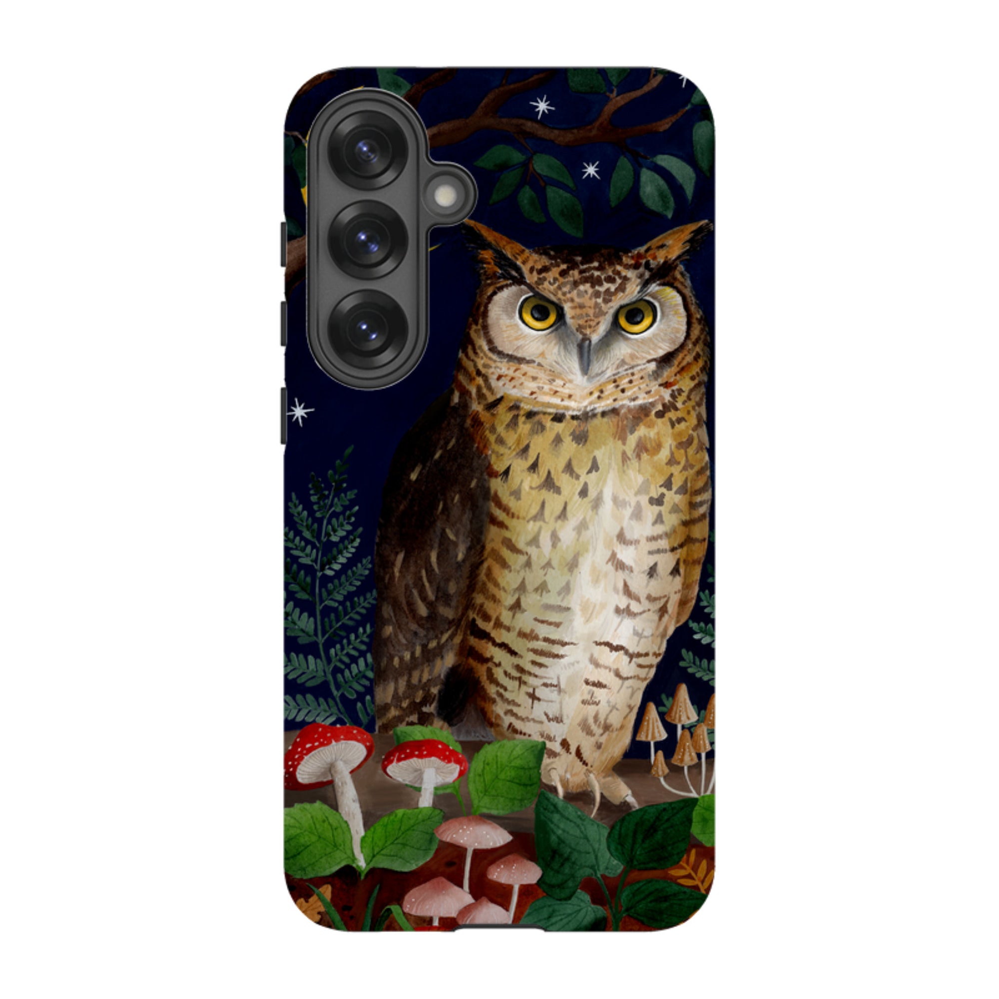 Samsung Tough Case - Mushroom Owl By Bex Parkin