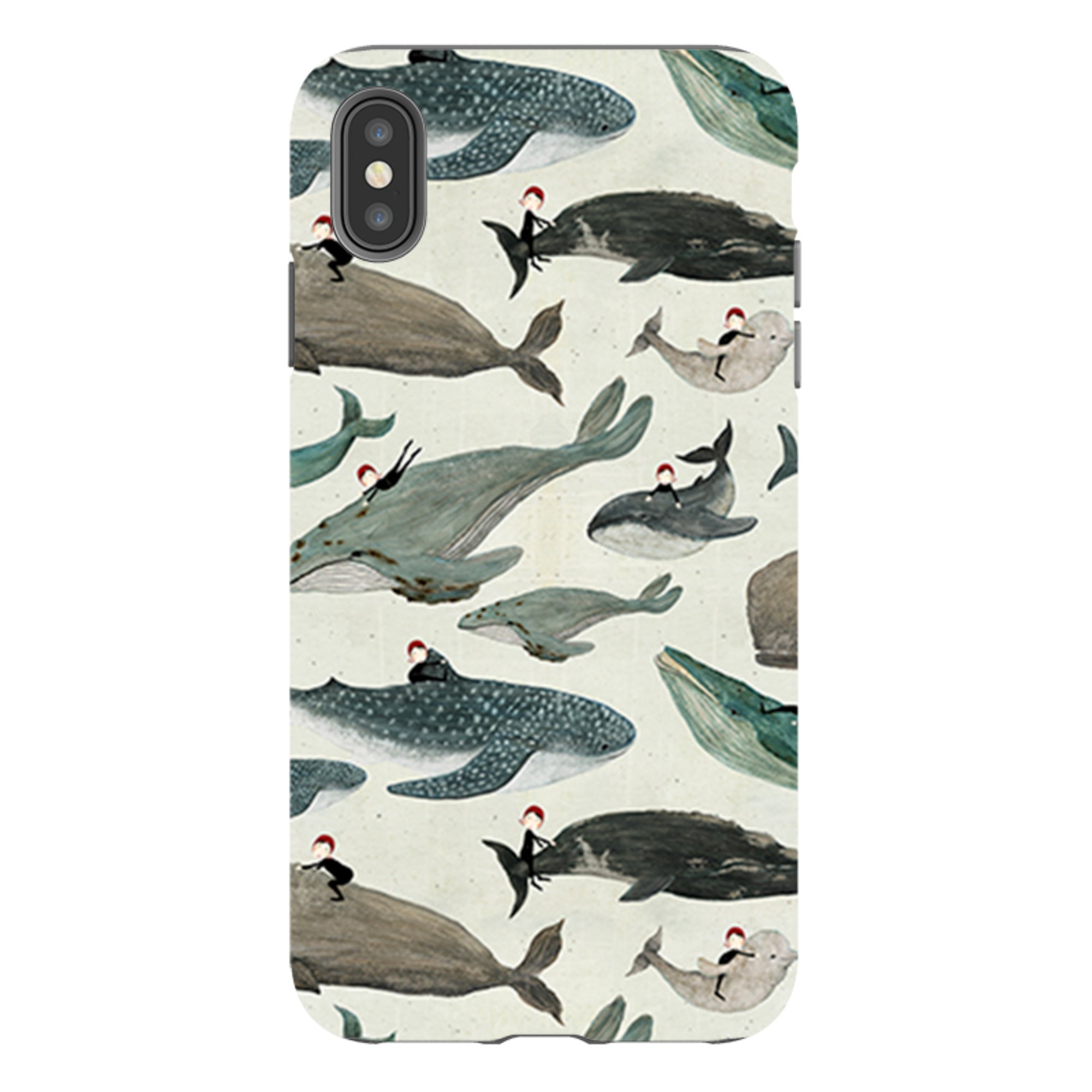 iPhone Tough Case - Whale Rider By Katherine Quinn