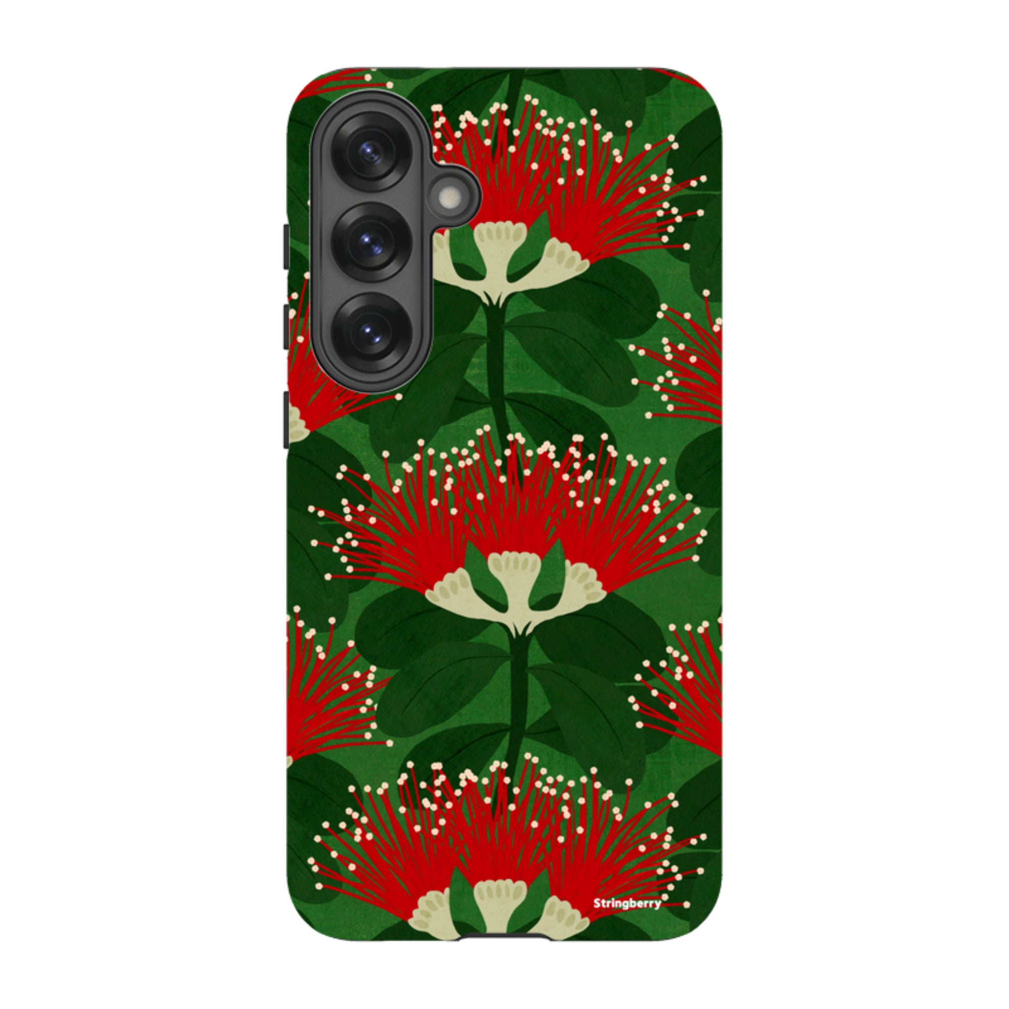 Samsung Tough Case - Pohutukawa Green And Red By Katherine Quinn