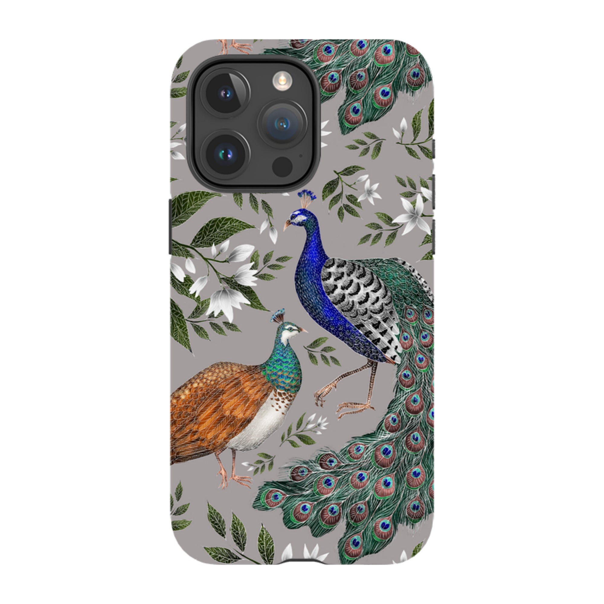iPhone Tough Case - Peahen And Peacock By Catherine Rowe