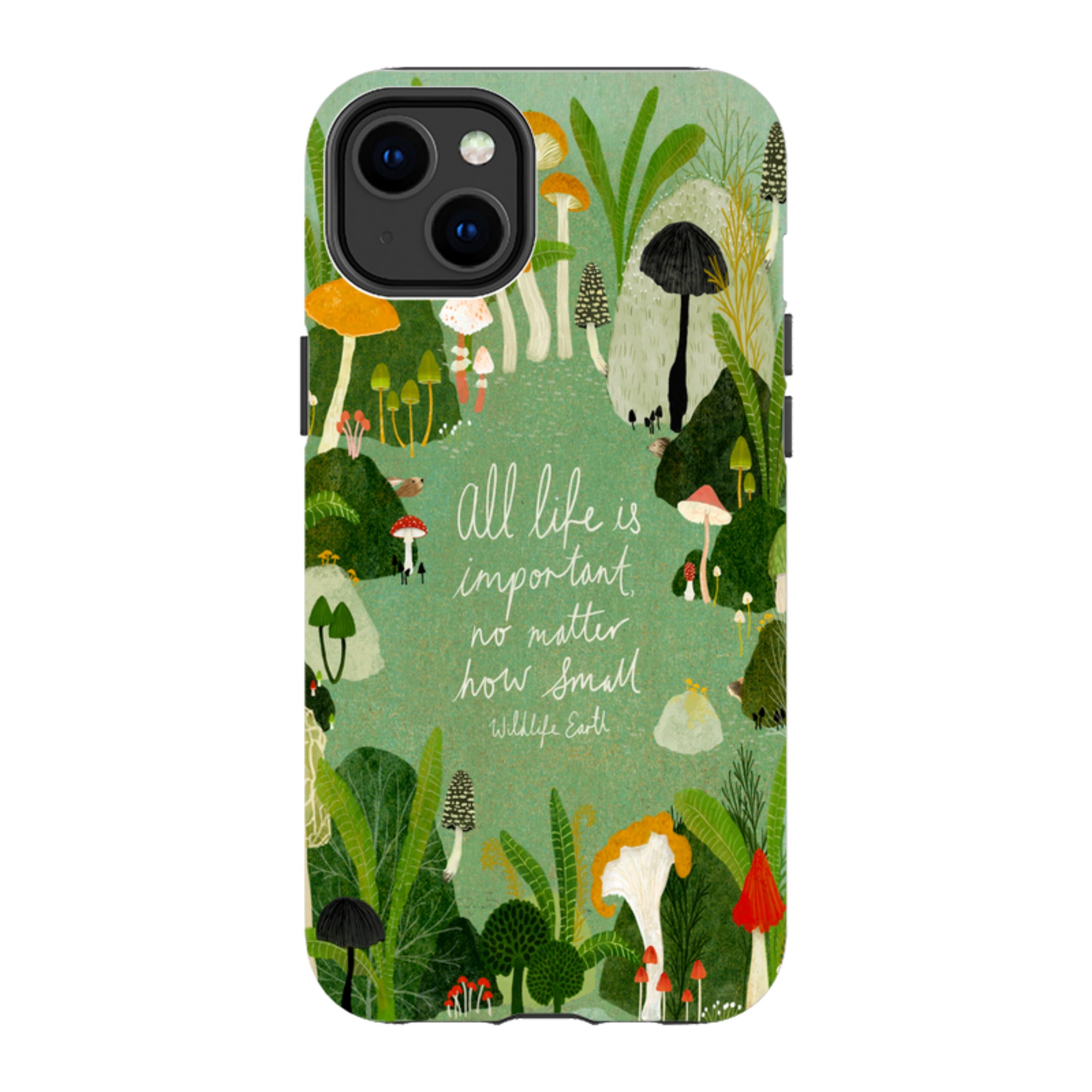 iPhone Tough Case - Wildlife Text By Katherine Quinn