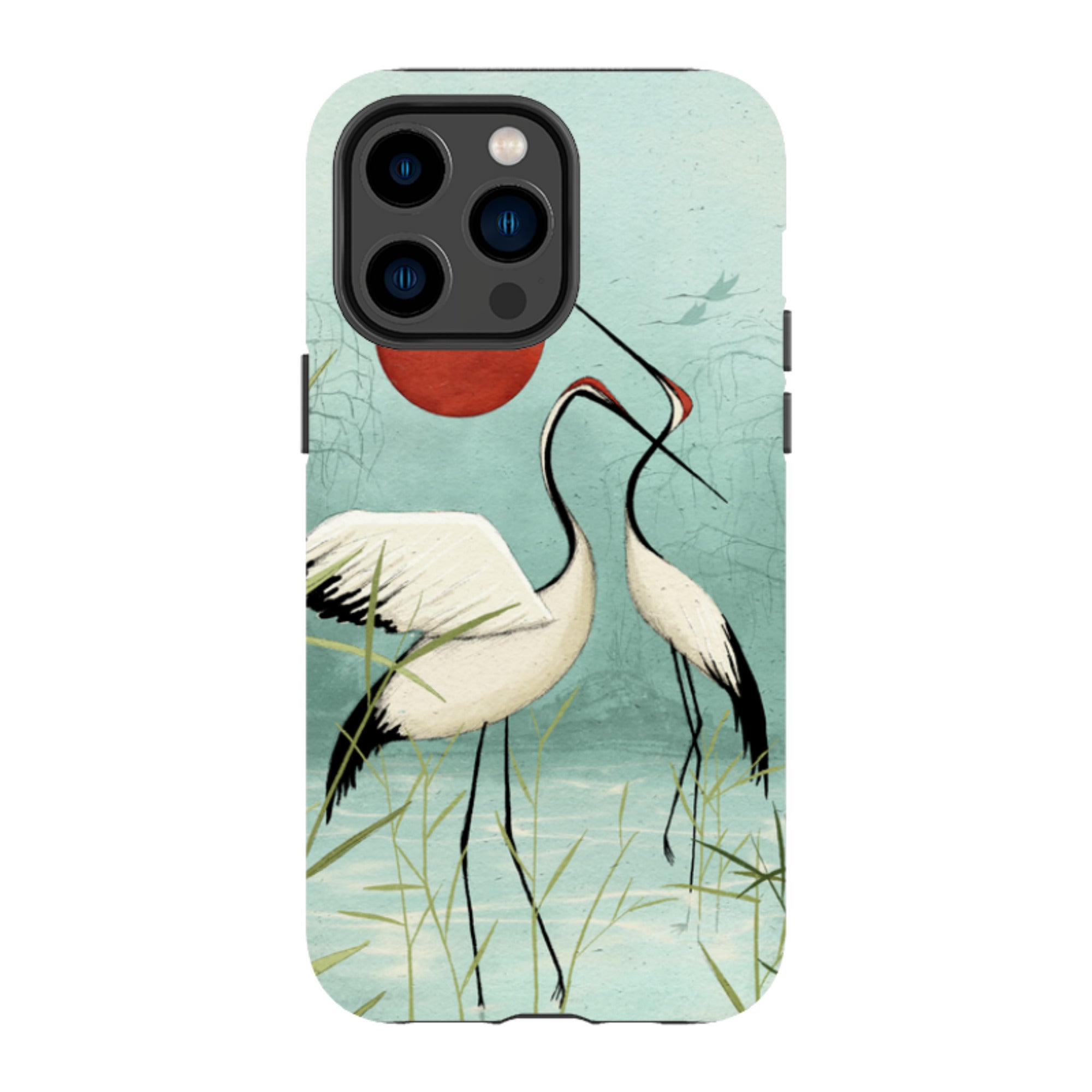 iPhone Tough Case - Cranes By Maja Lindberg
