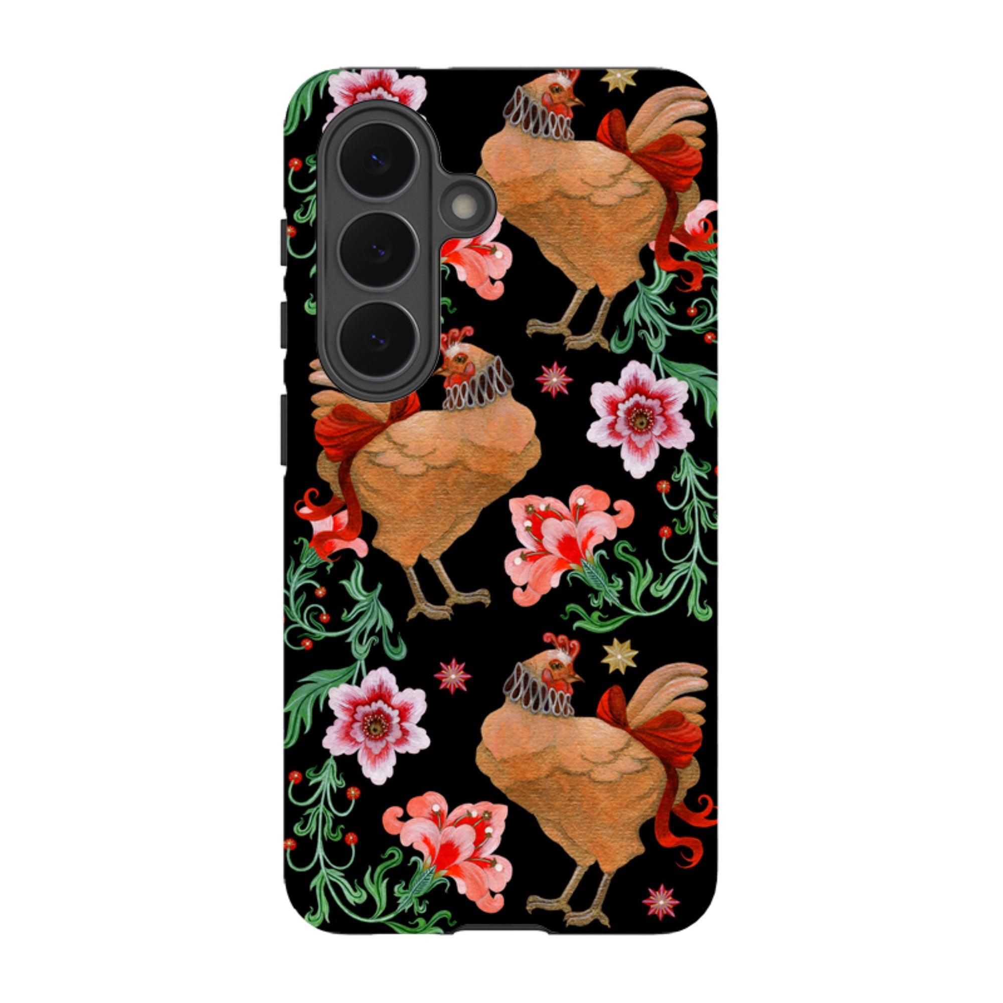Samsung Tough  Case - Three French Hens By Maria Matos