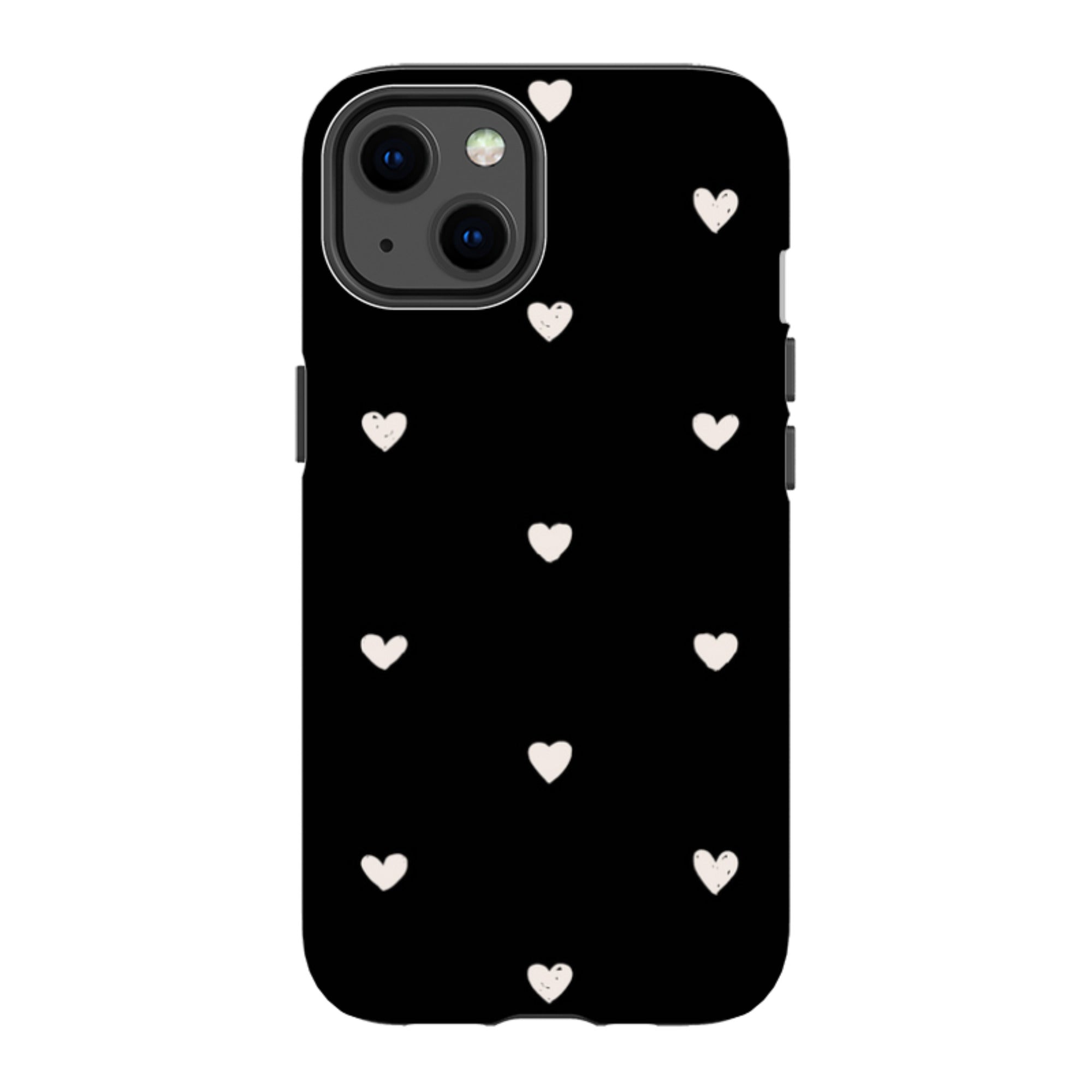 iPhone MagSafe Tough Case -  Hearts Black