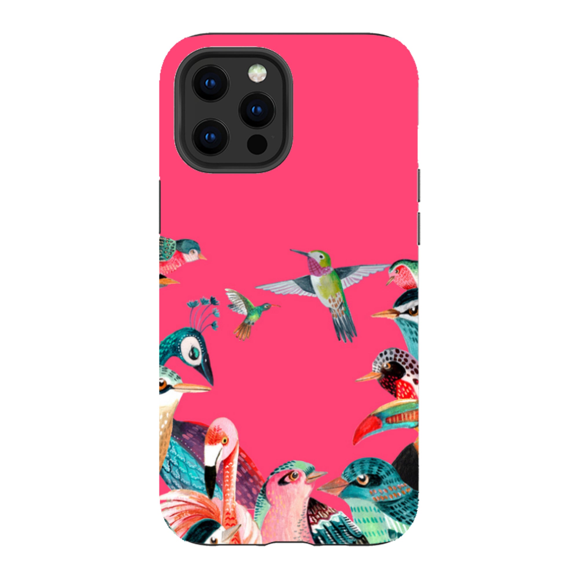 iPhone Tough Case - Pink Birds By Caroline Bonne Muller
