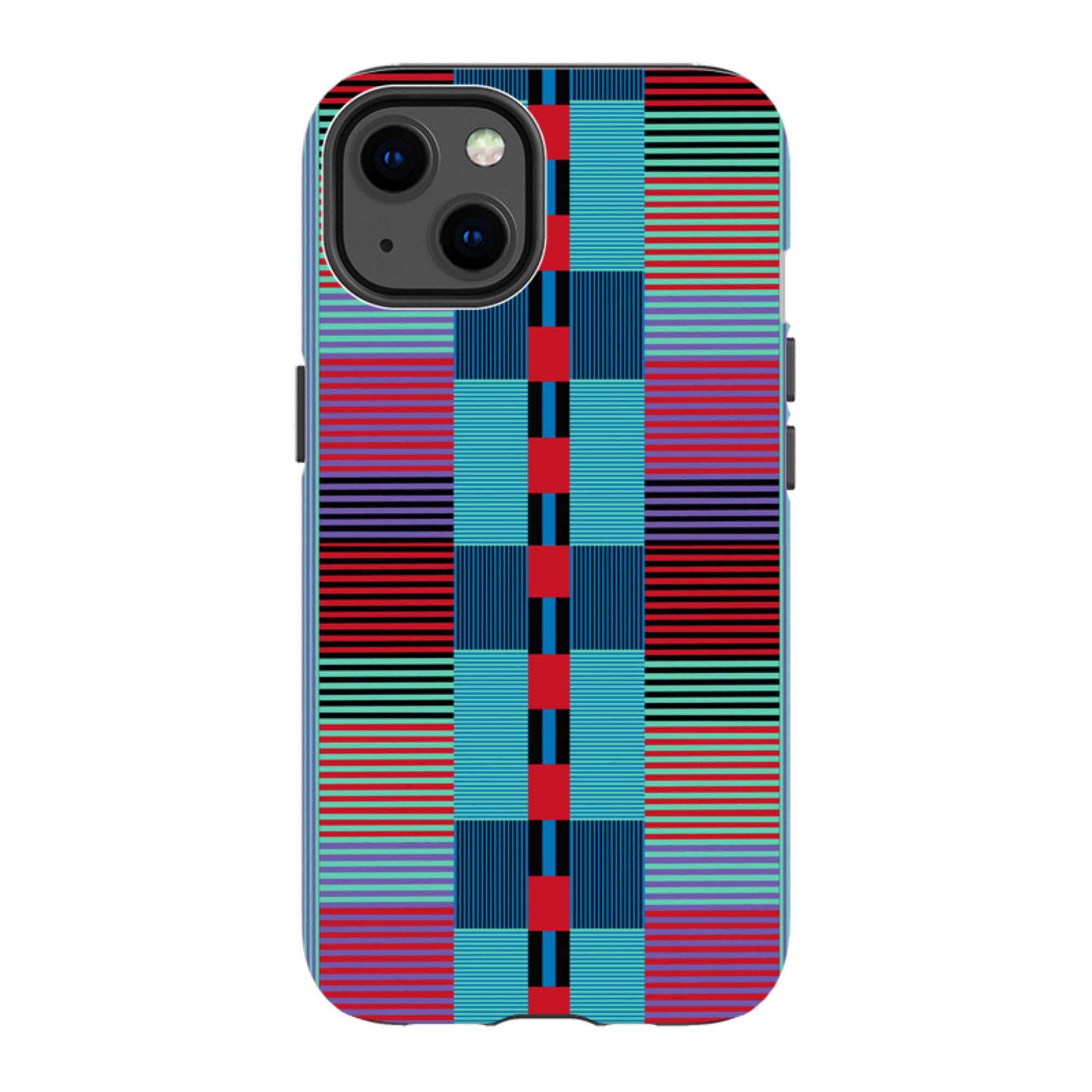 iPhone MagSafe Tough Case - Indian Stripe By Cressida Bell