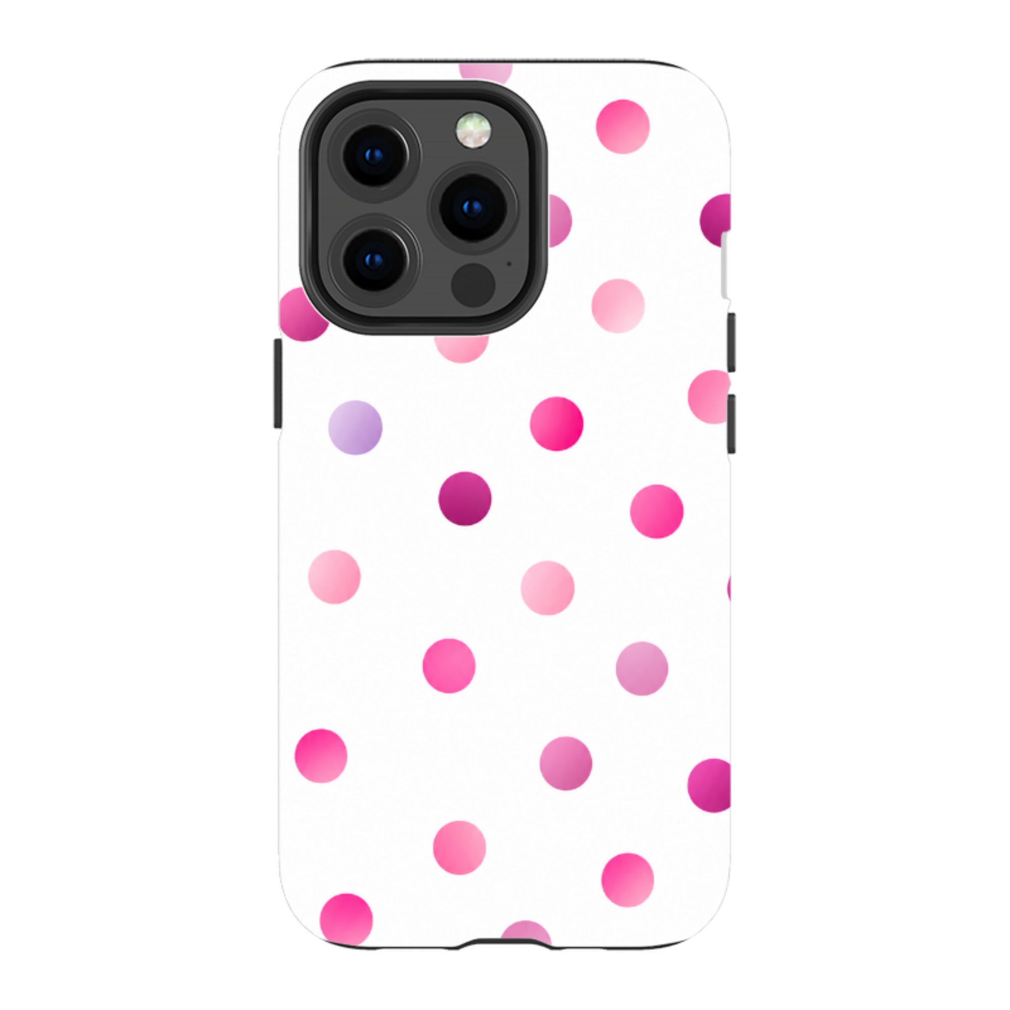 iPhone Tough Case - Pink Polka Dot