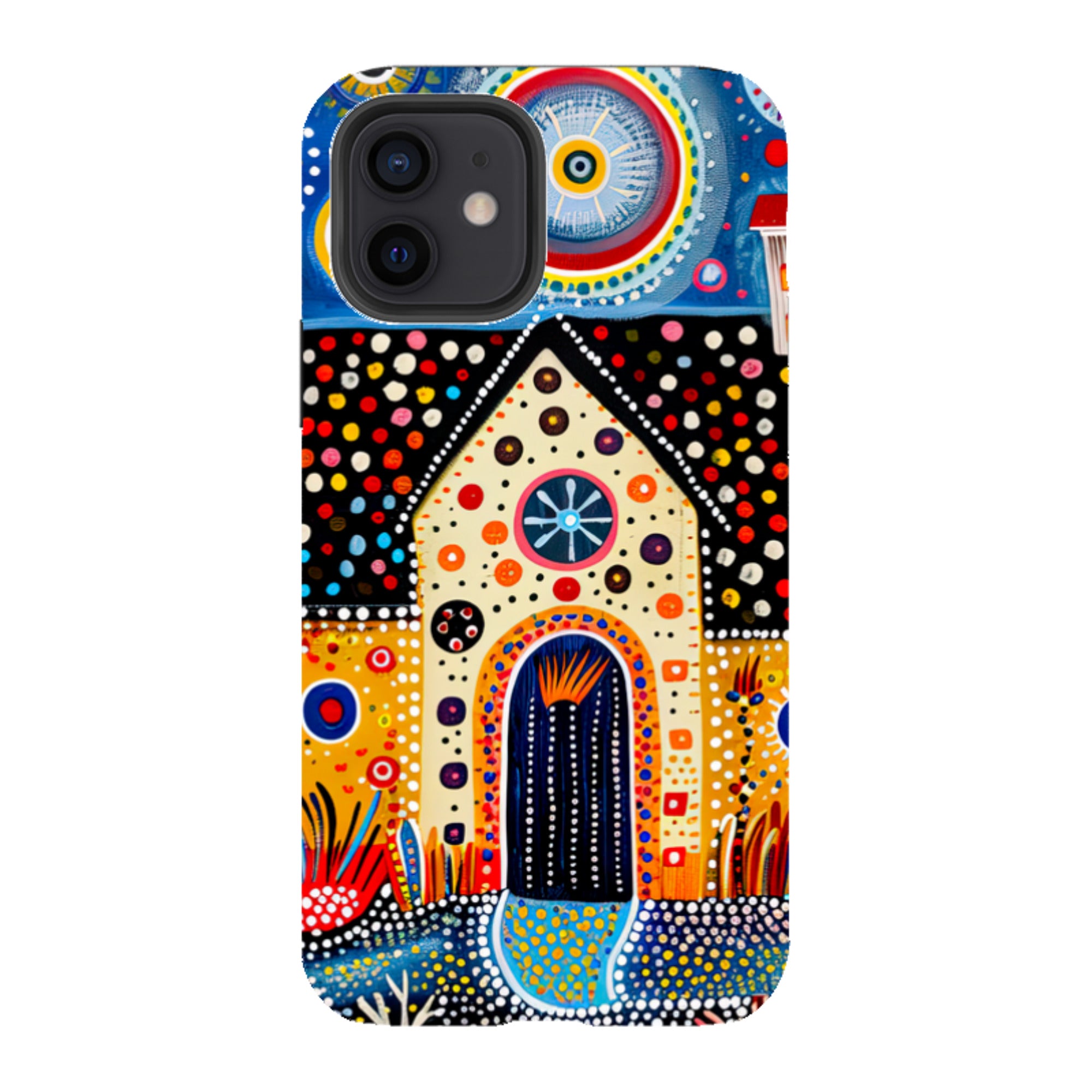 iPhone Case - Folk Art House IX