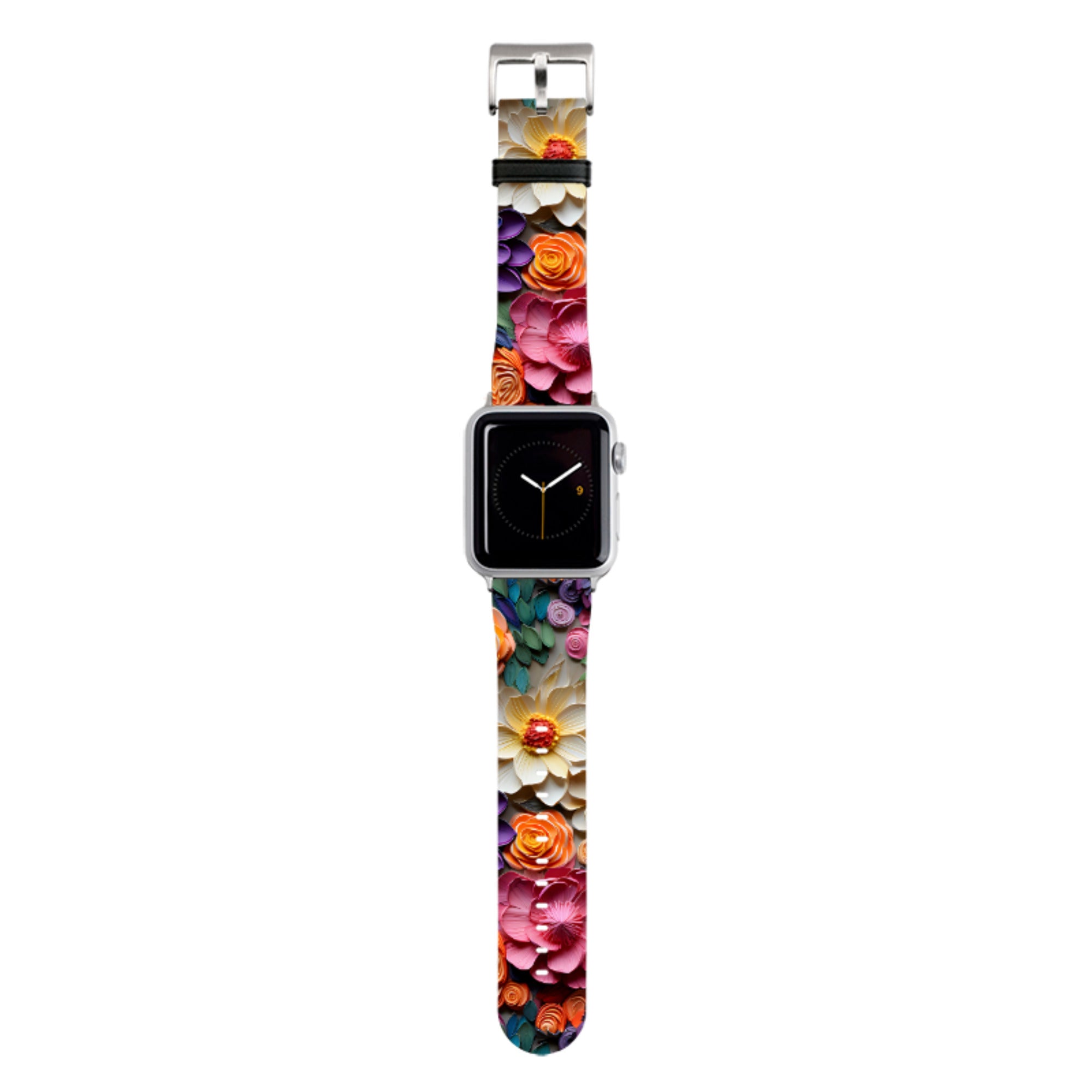 Violet Floral Apple Watch Strap