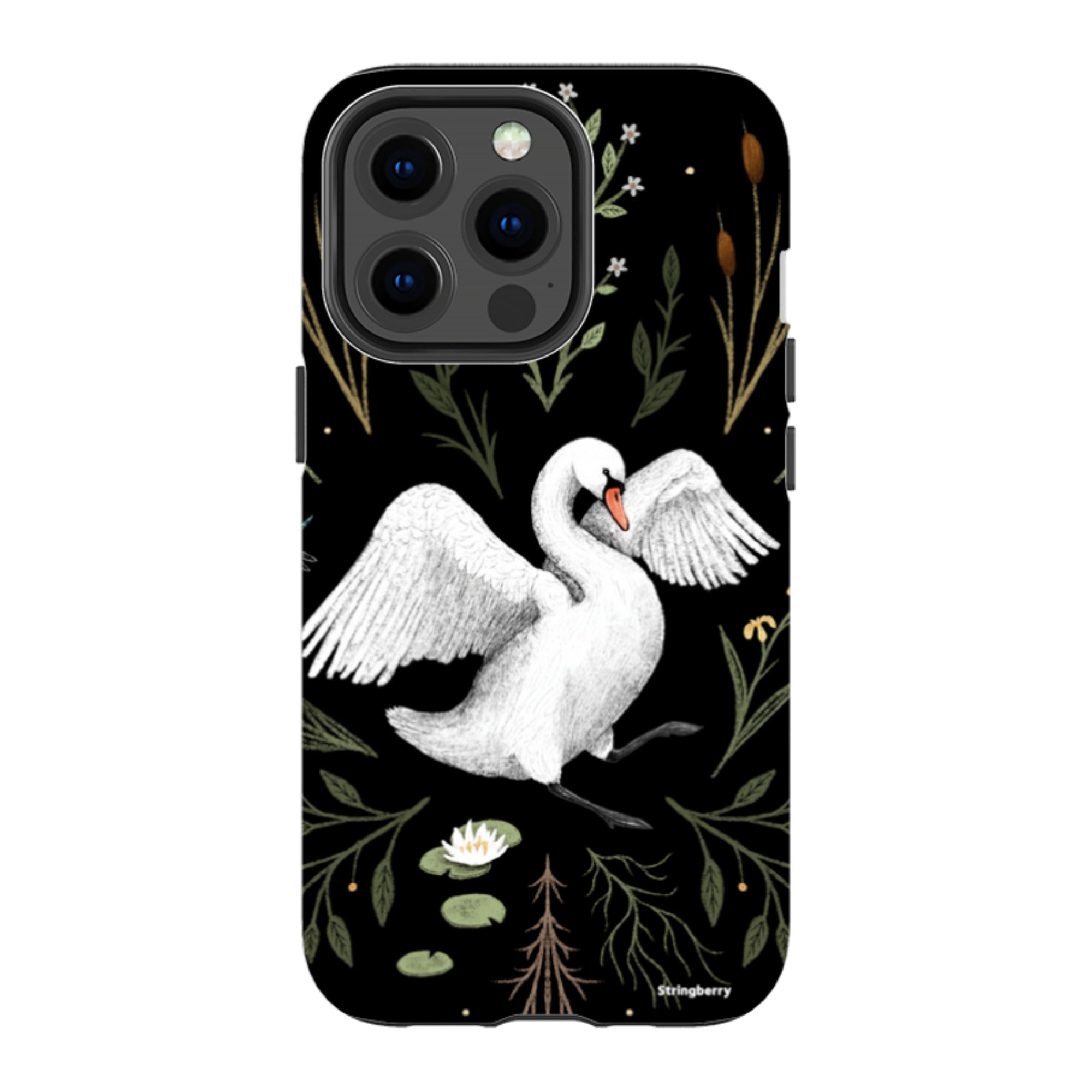 iPhone MagSafe Tough Case -  Swan By Anna Stead