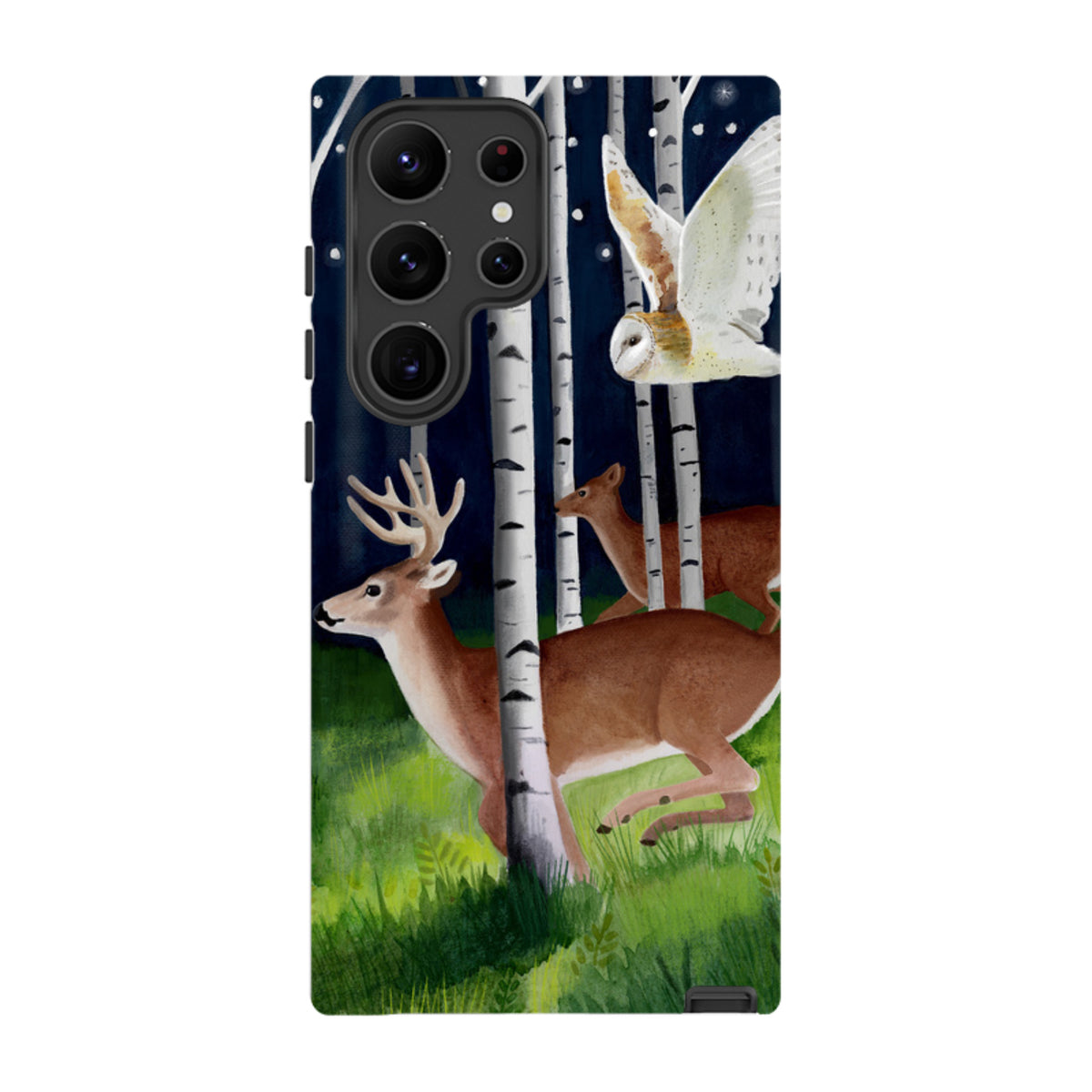 Samsung Tough Case - Green Forest By Bex Parkin