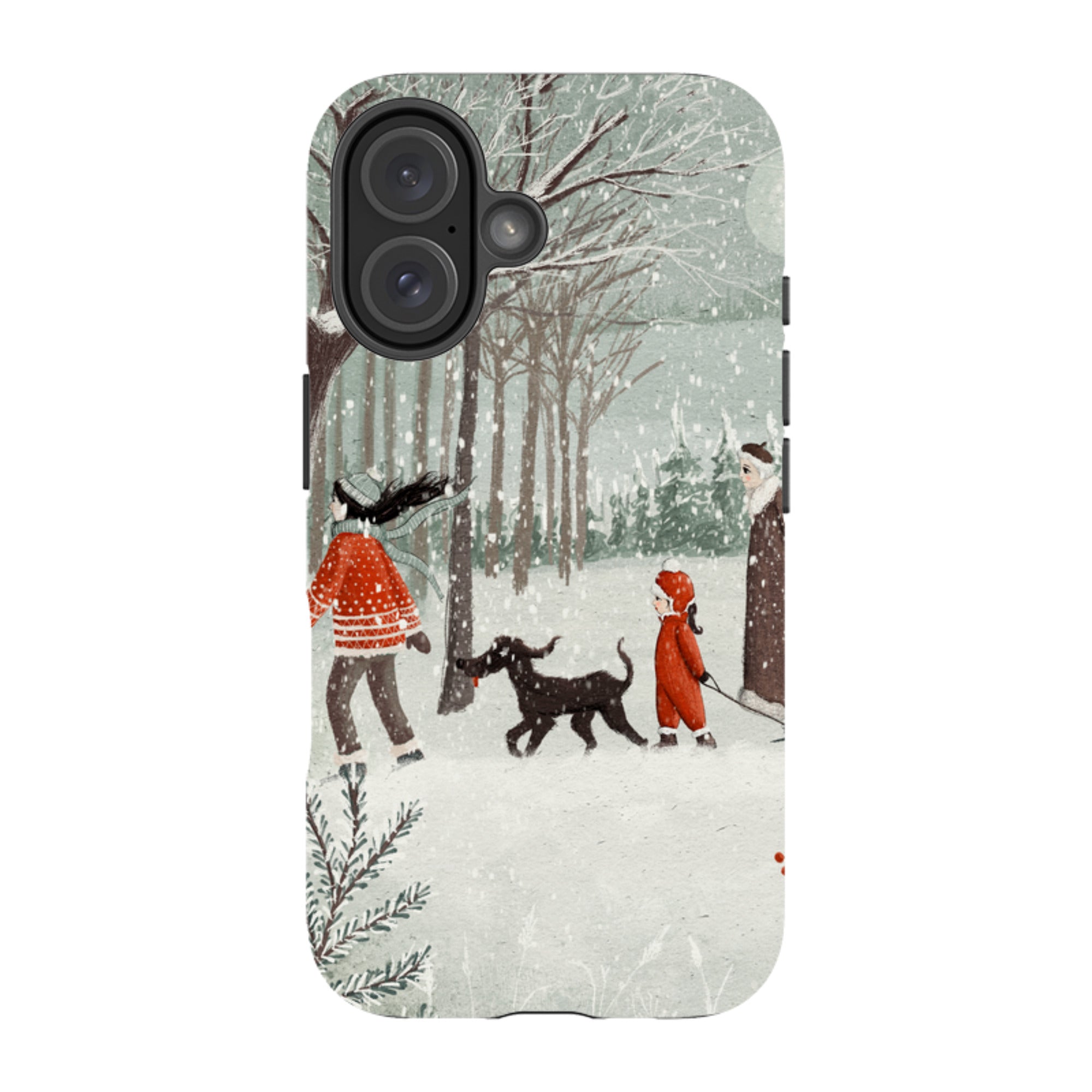 iPhone Tough Case - Winter Walk By Maja Lindberg