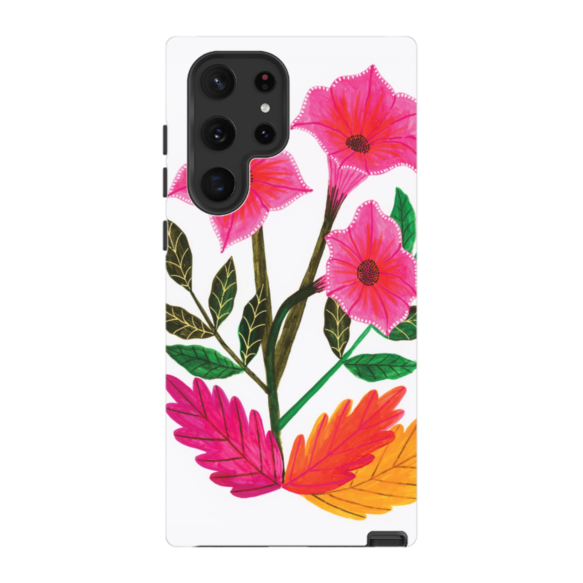 Samsung Tough Case - Trumpet Flowers By Lee Foster Wilson
