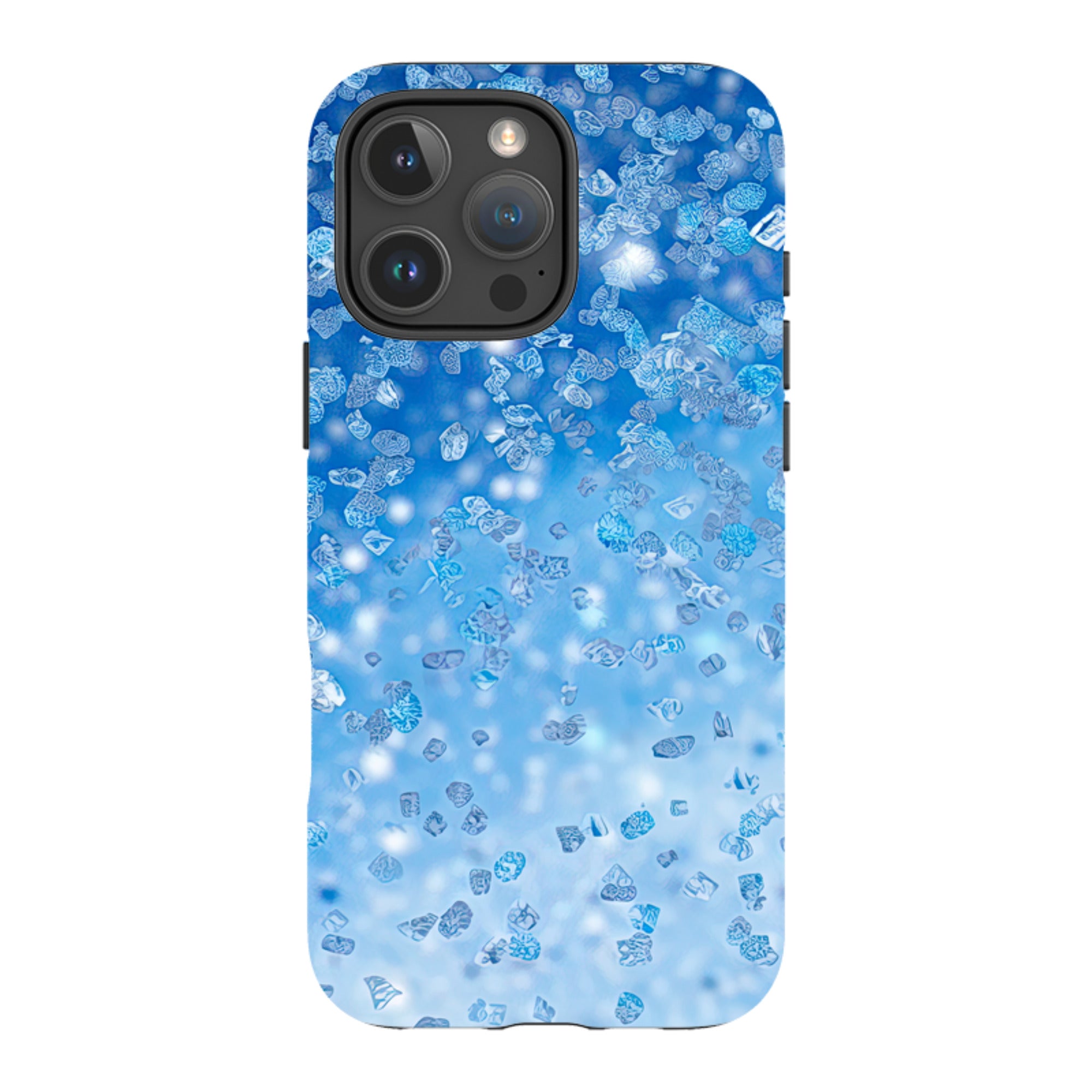 iPhone MagSafe Tough Case - Blue Glitter (case does not glitter)