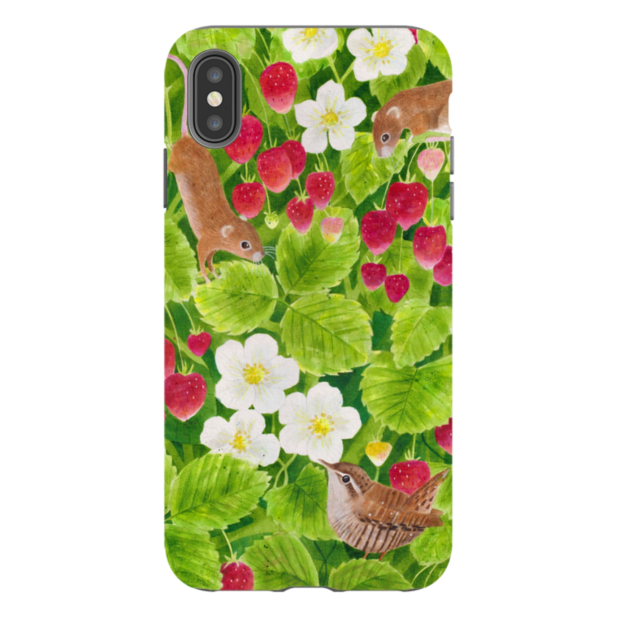 iPhone Tough Case - Strawberry Thieves By Bex Parkin