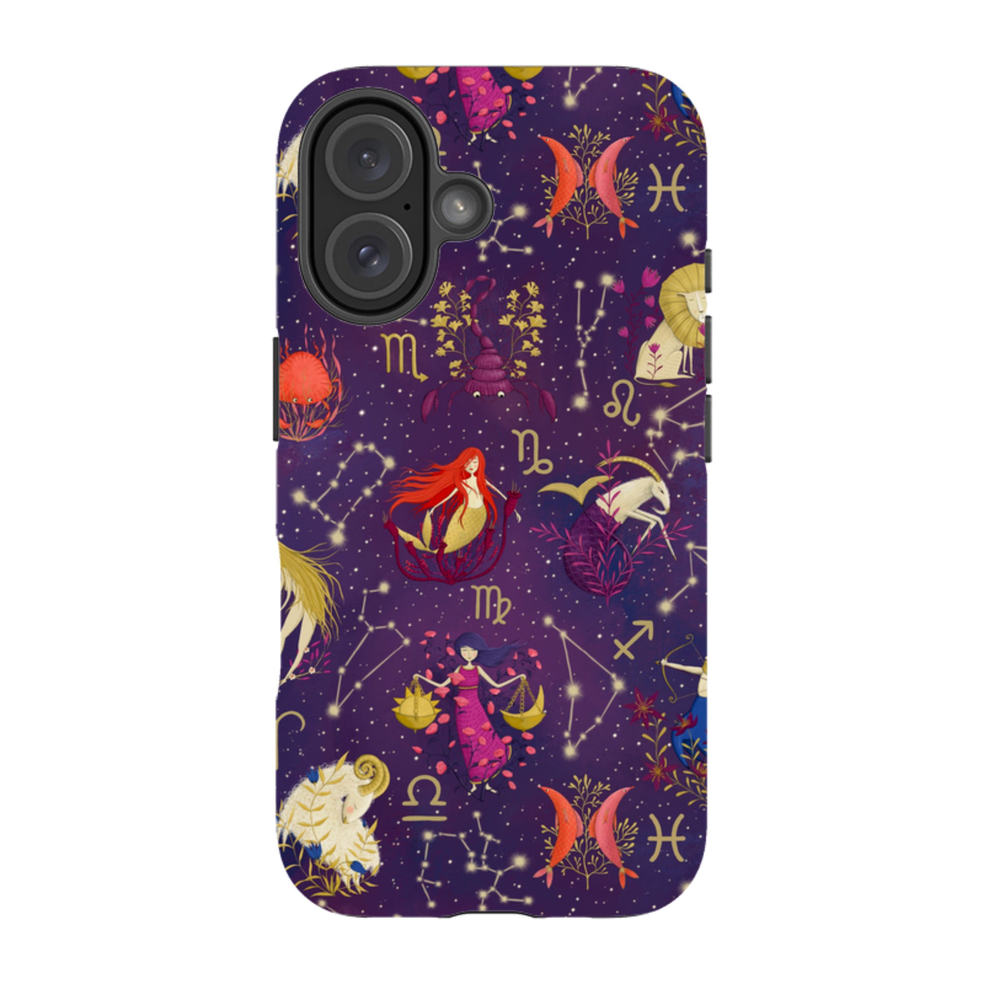 iPhone Tough Case - Zodiac Pattern By Maja Lindberg