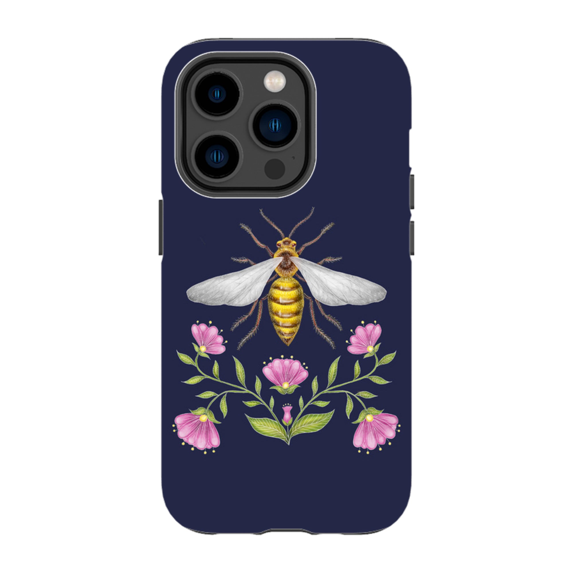 iPhone MagSafe Tough Case - Wings Of Freedom Navy By Catherine Rowe