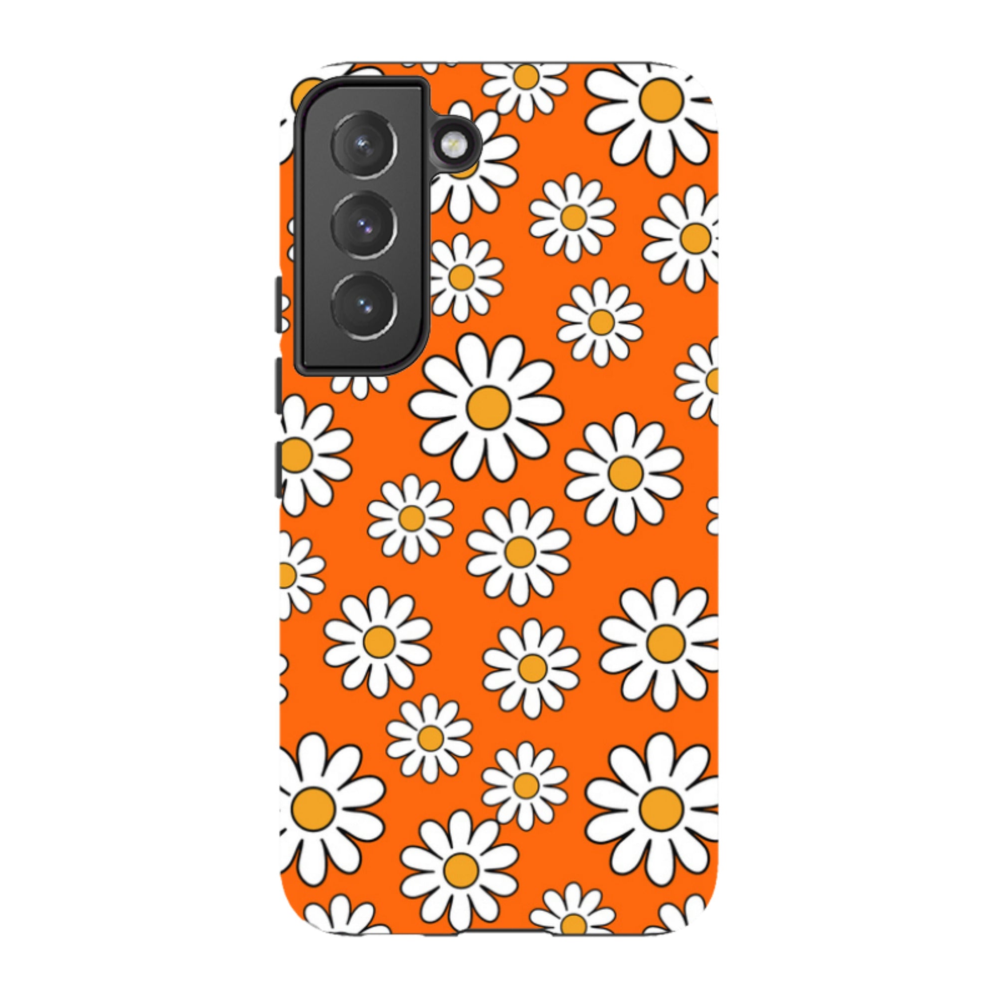 Samsung Tough Case - Orange Daisies