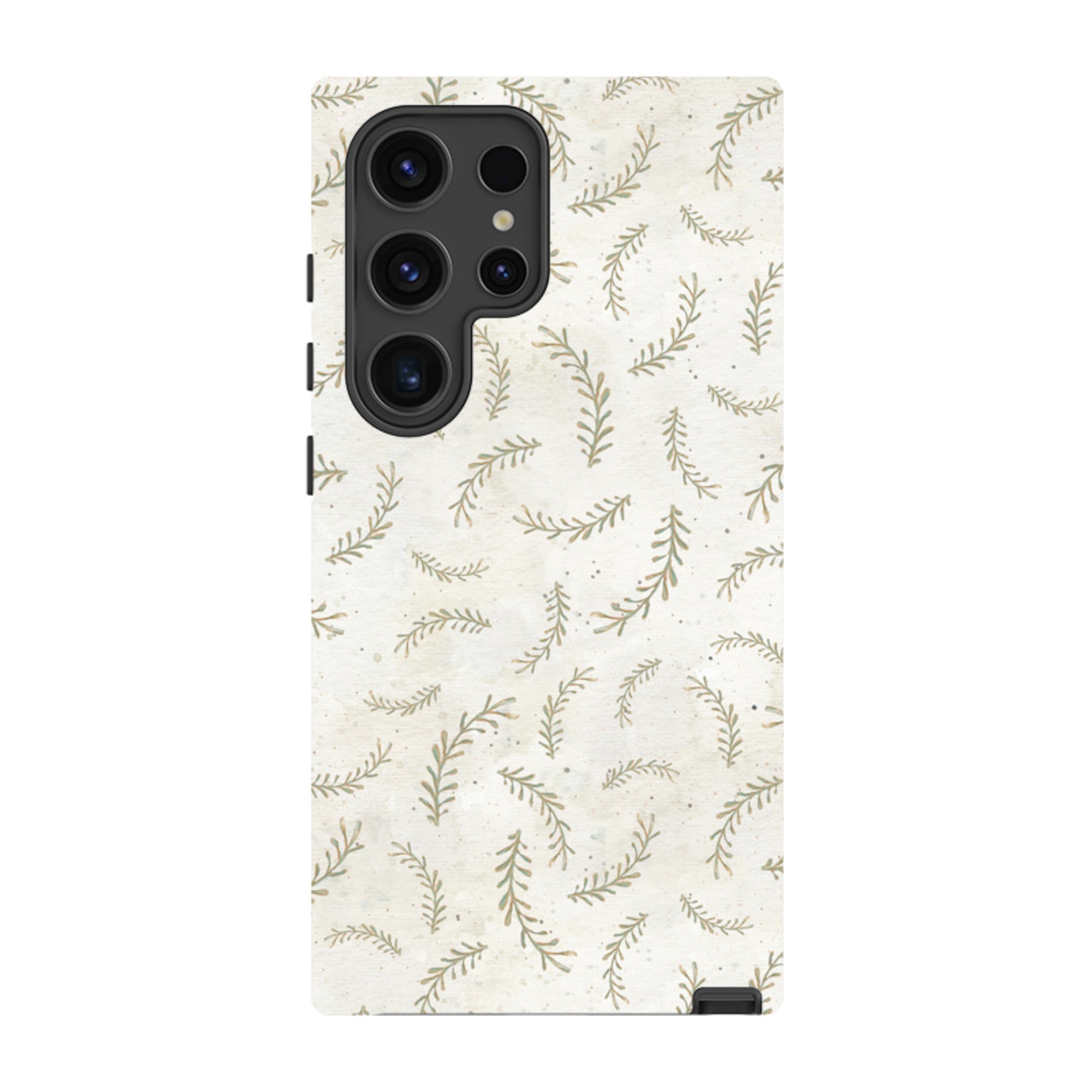 Samsung Tough Case - Feathers Grey By Katherine Quinn