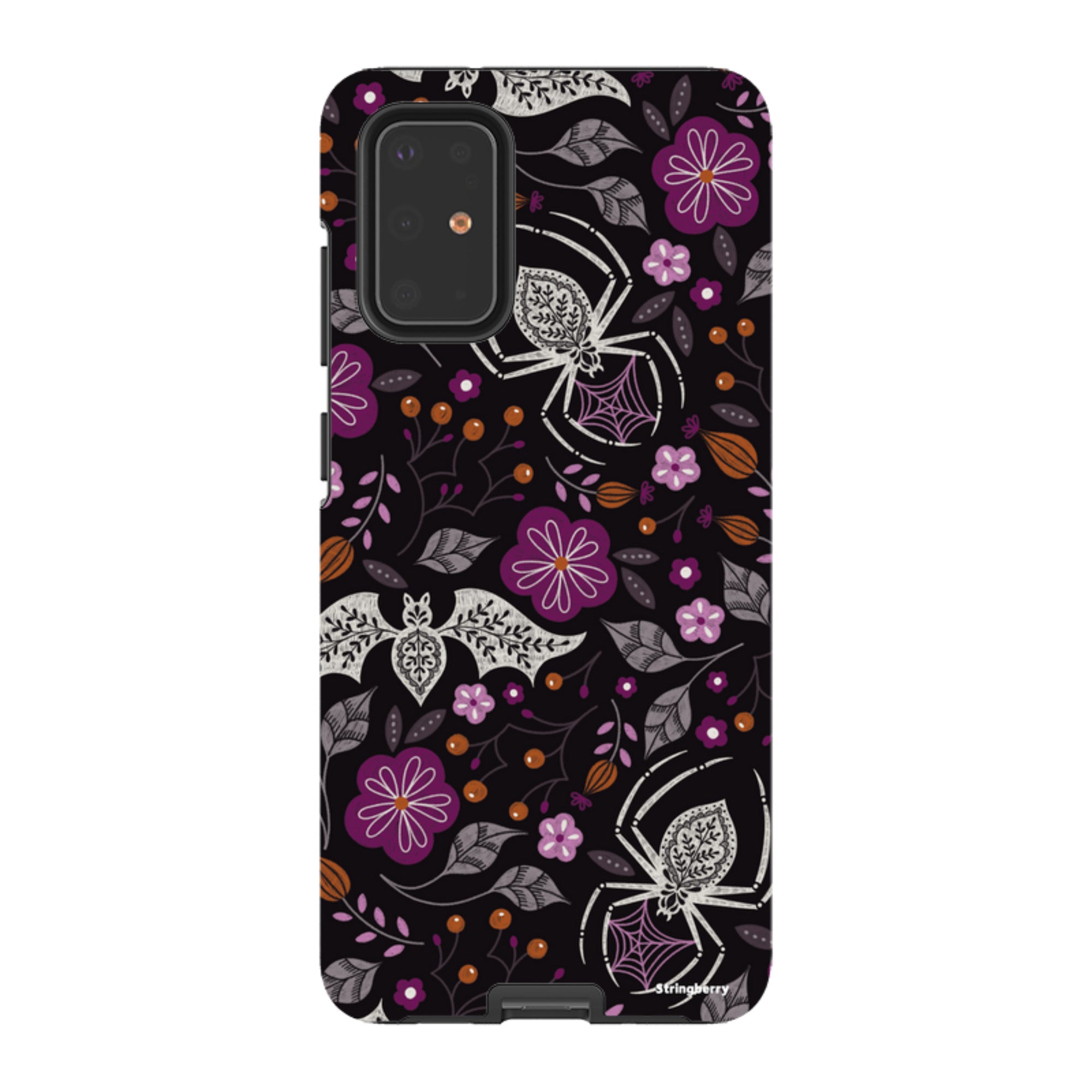 Samsung Tough Case - SpiderBat Pattern Black By Jenny Zemanek