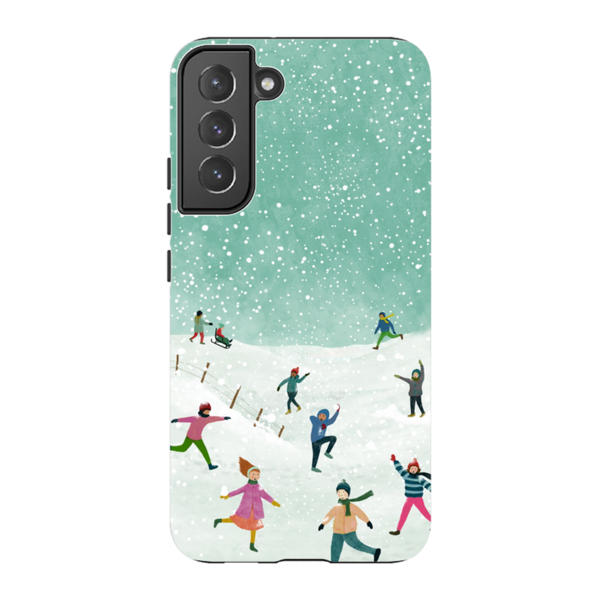 Samsung Tough Case - Snowball Fight By Katherine Quinn