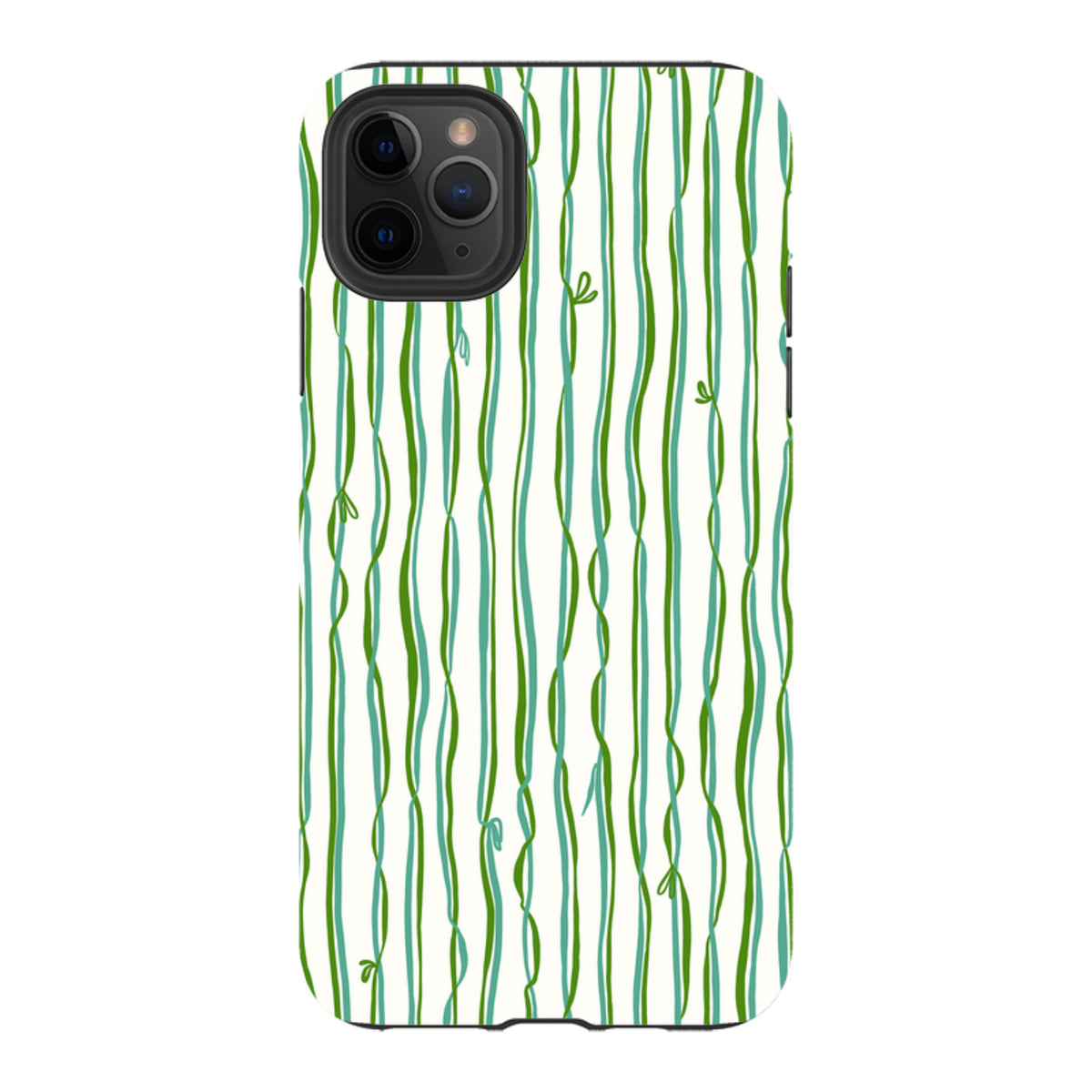 iPhone Tough Case - Ribbons blue and green By Katherine Quinn