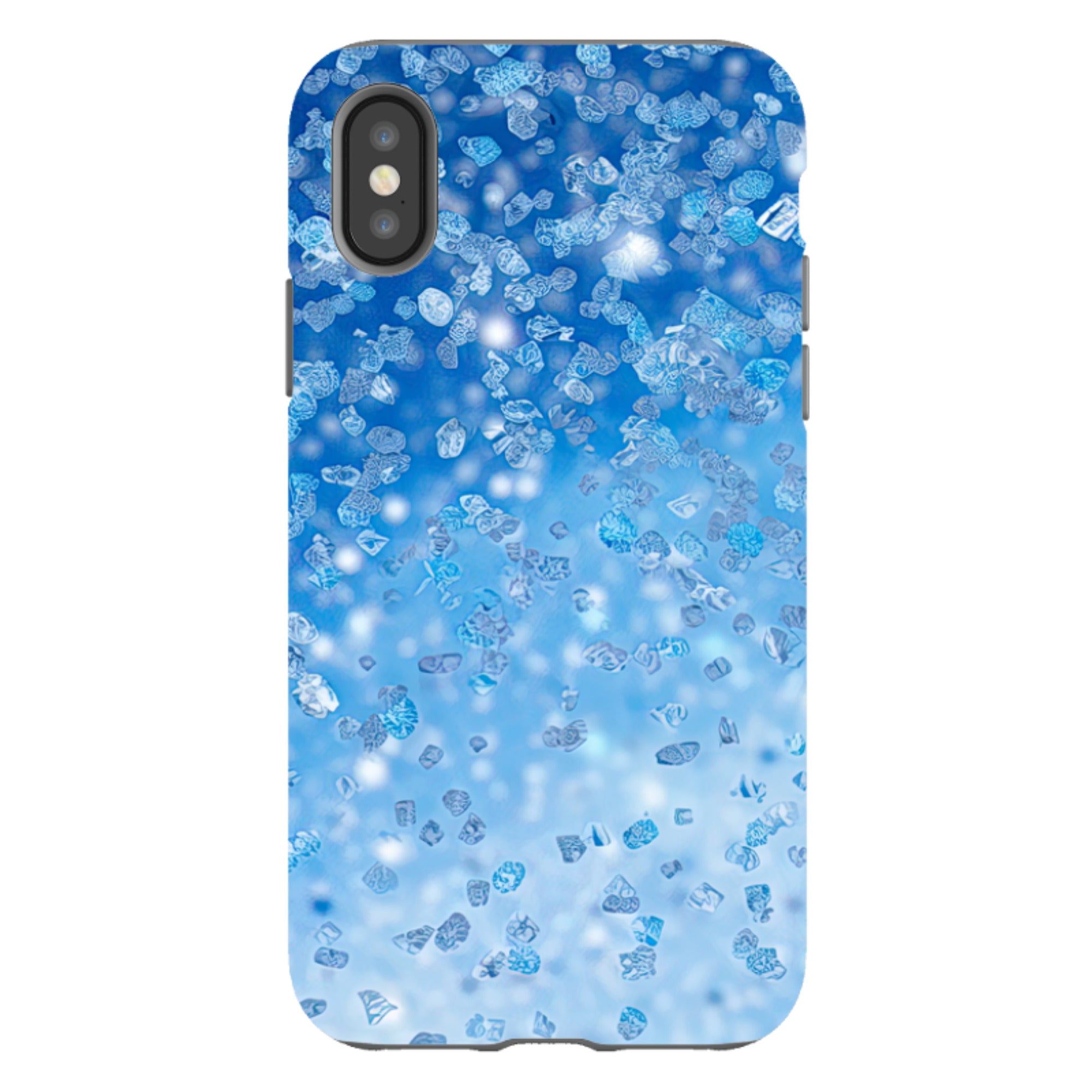 iPhone Case - Blue Glitter (case does not glitter)