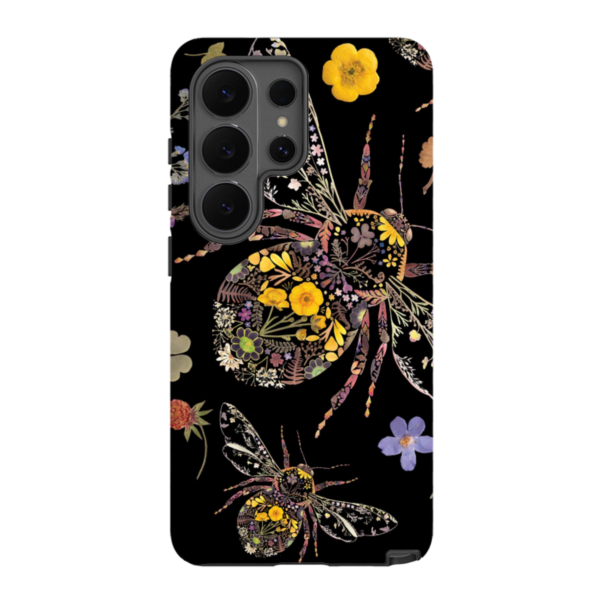 Samsung Tough  Case - Floral Bumble Bees By Helen Ahpornsiri