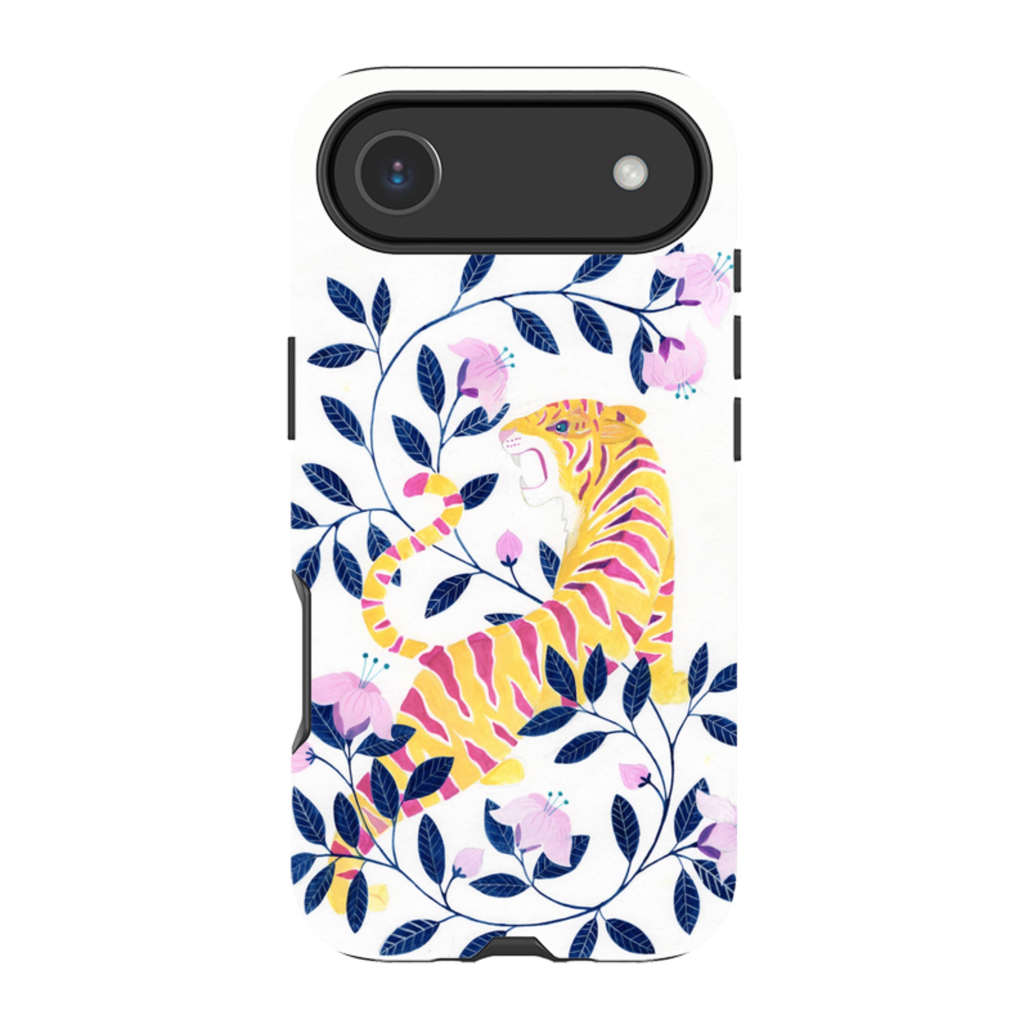 iPhone Tough Case - Yellow Tiger By Bex Parkin