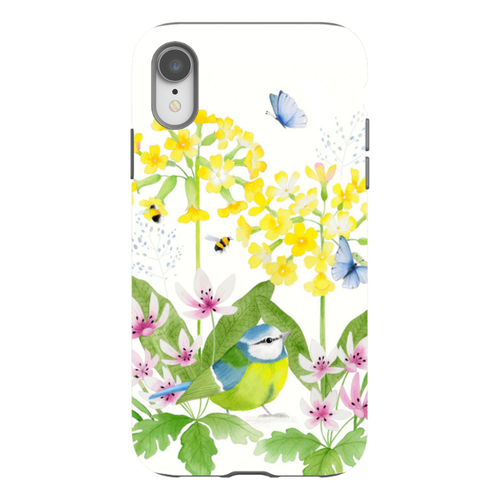 iPhone Tough Case - Blue Tit Garden By Bex Parkin
