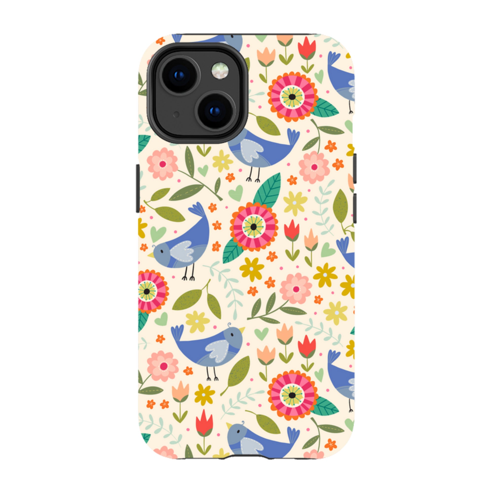 iPhone Tough Case - Bird Pattern I By Suzy Taylor