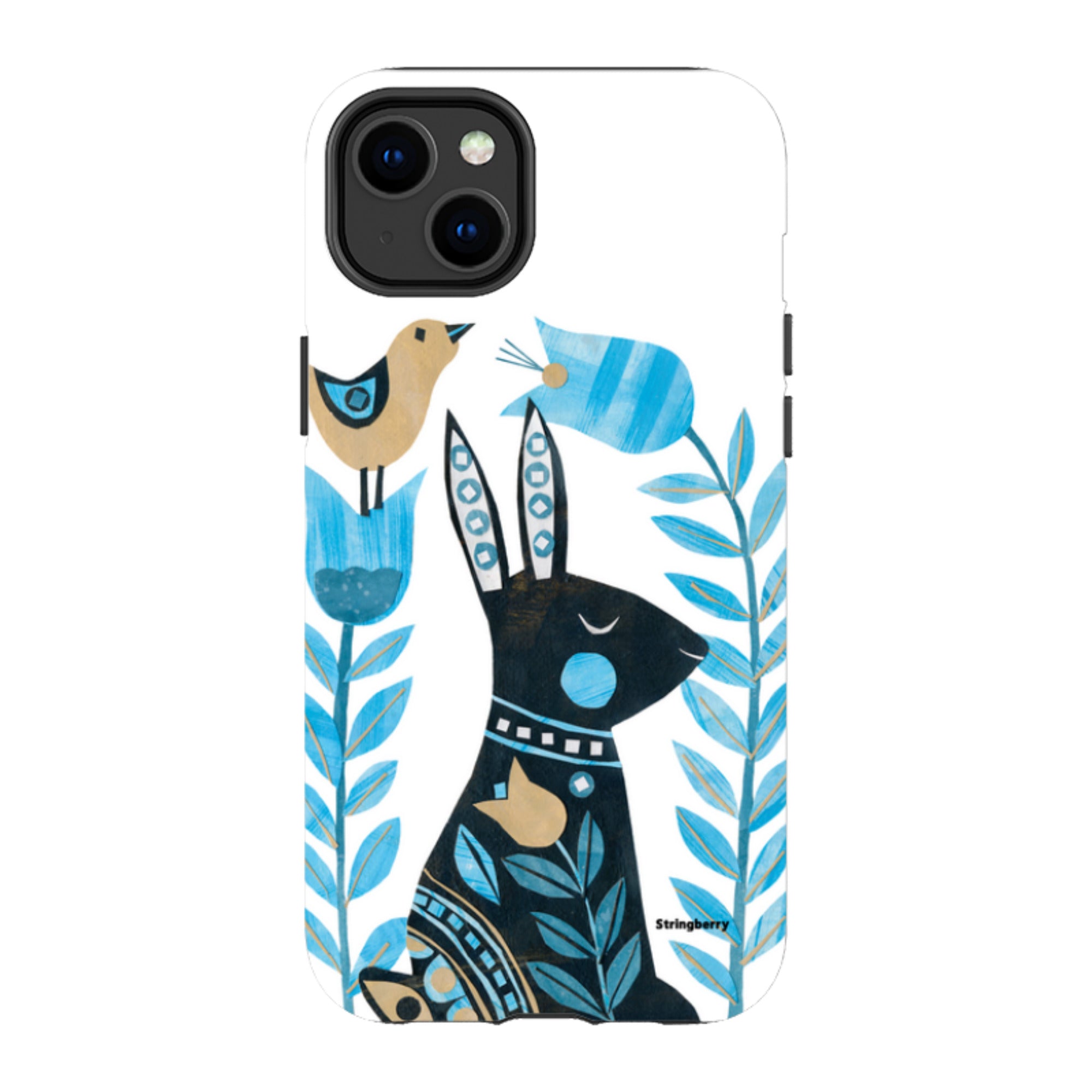 iPhone MagSafe Tough Case - Folk Rabbit By Tracey English
