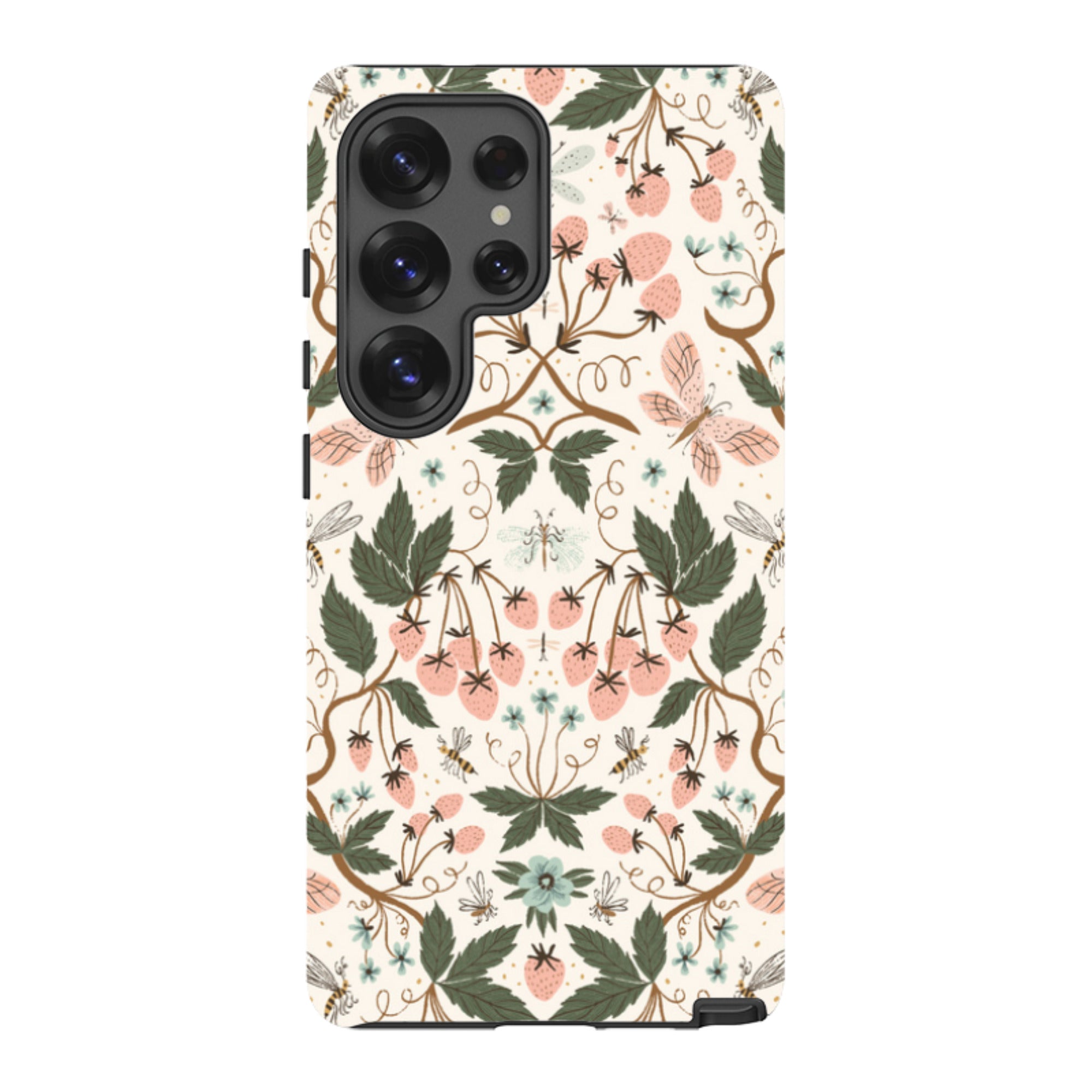 Samsung Tough Case - Bugs And Berries Pattern By Meghann Rader