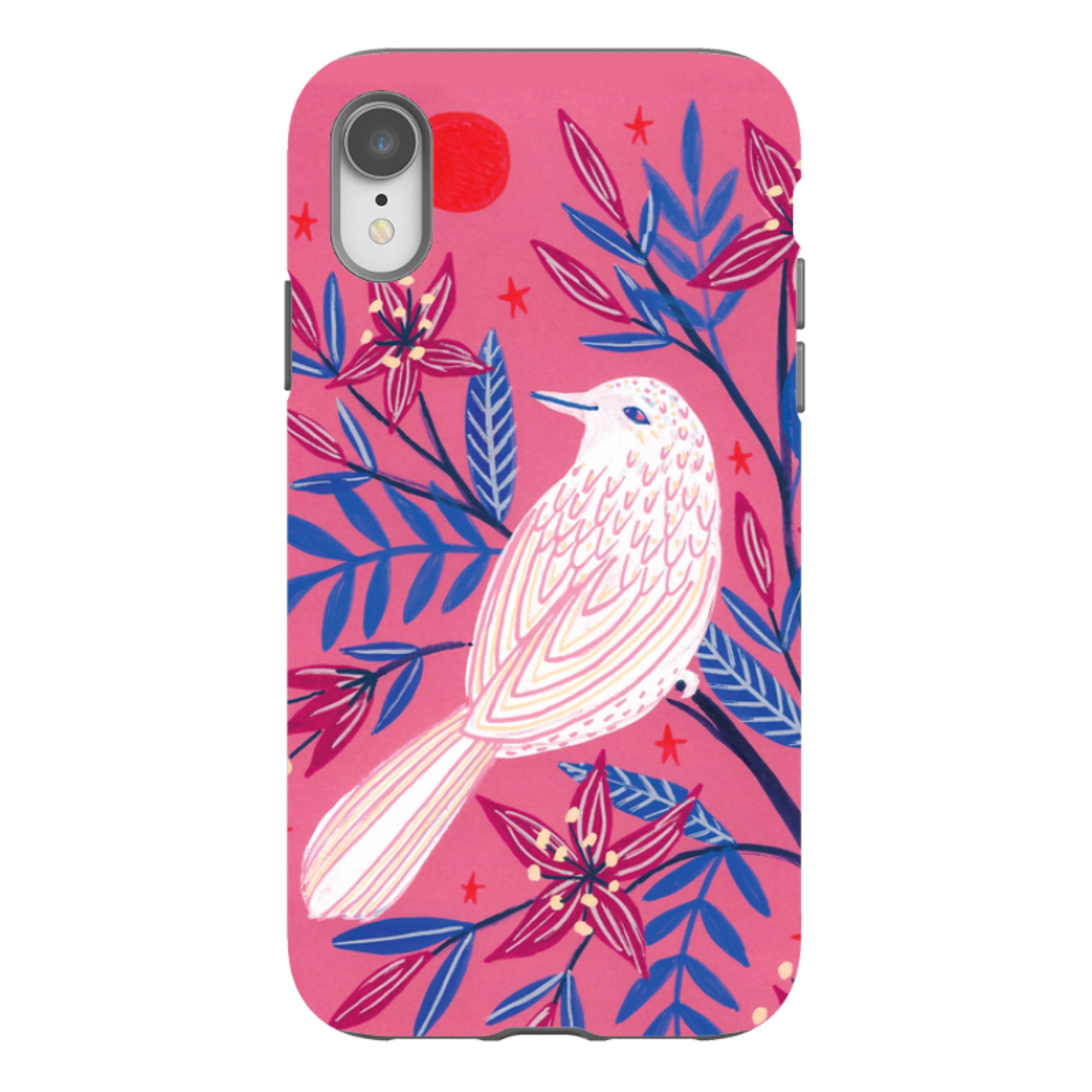iPhone Tough Case - Pink Bird By Lee Foster Wilson